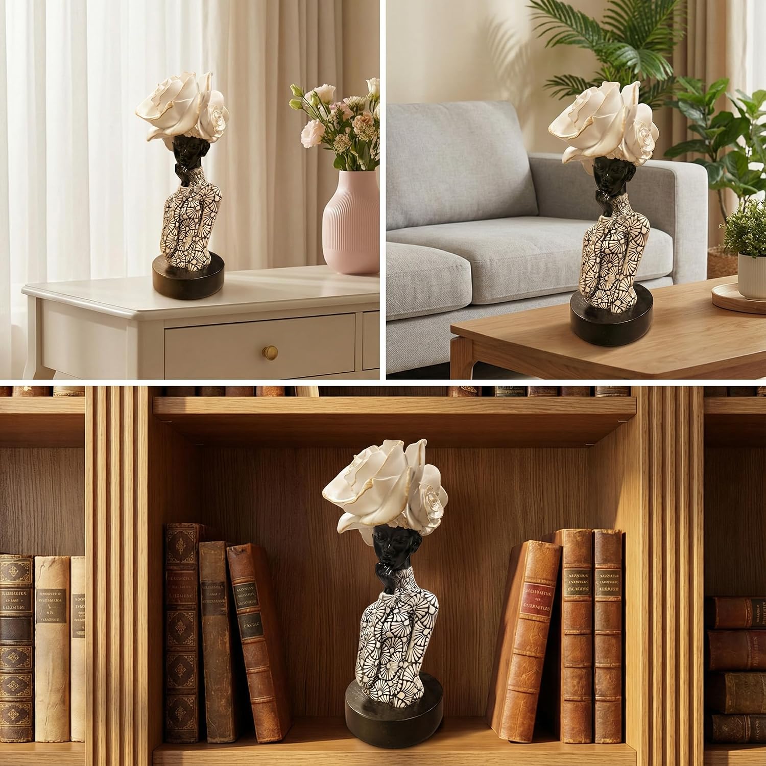 Black and White Resin Statues / 112-white