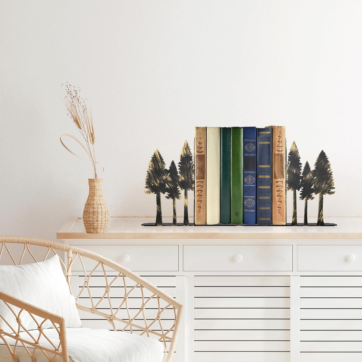Forest Metal Bookends / S / 6.6 x 1.2 x 5.9