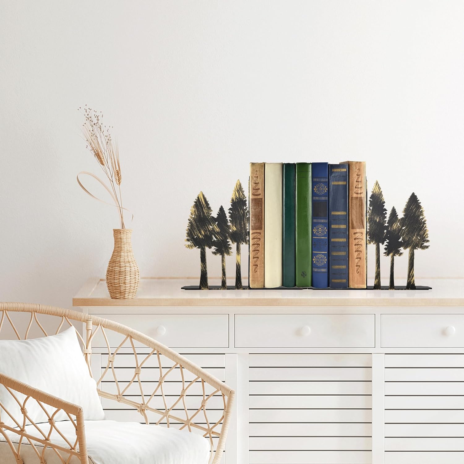 Forest Metal Bookends / S / 6.6 x 1.2 x 5.9