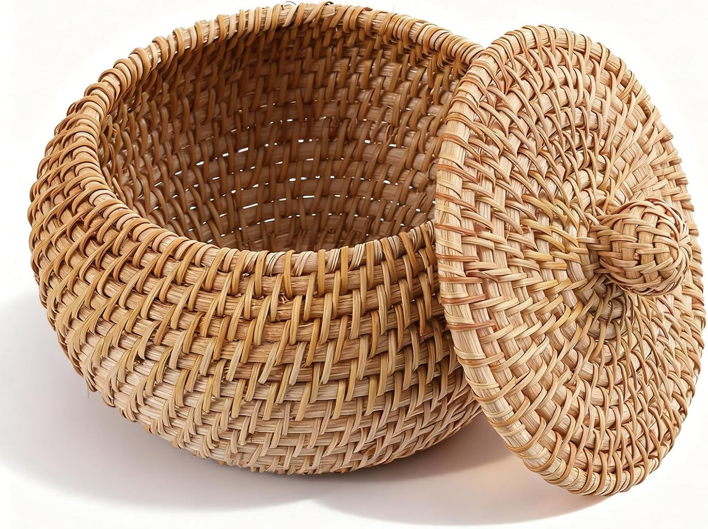 1 Pc Small Rattan Basket Box / 4.8 x 3.3