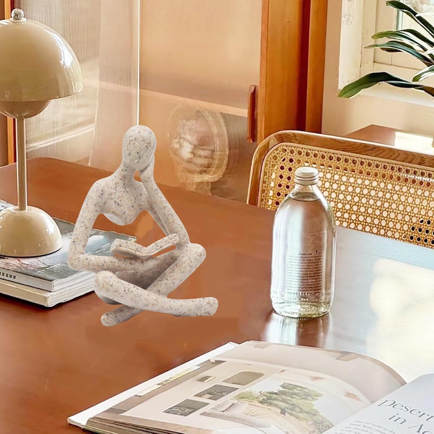 Modern Aesthetic Figurine Decoration Status / Sandstone / Set of 2