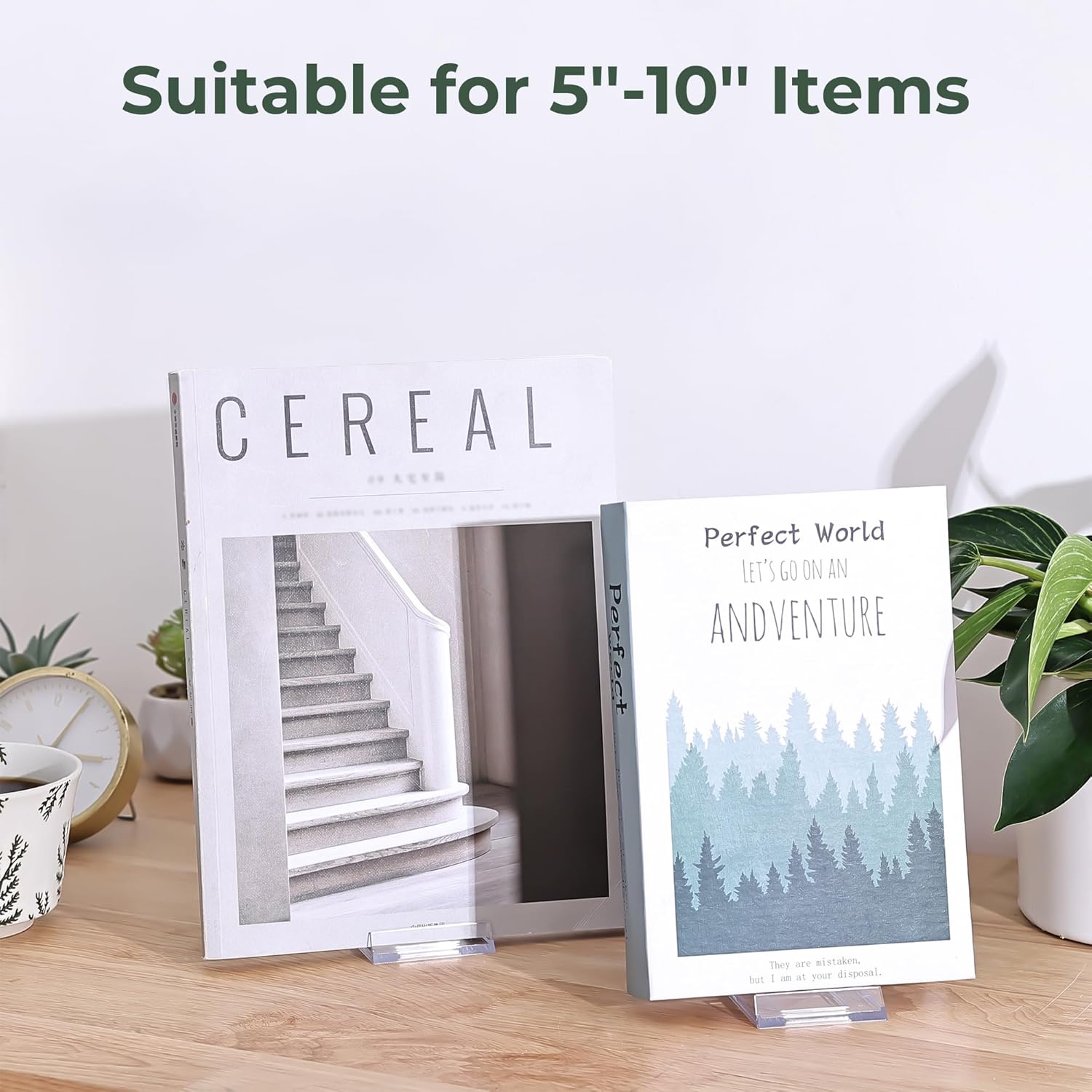 Acrylic Book Display Stand / 3.5 Inch / Clear / Set of 14