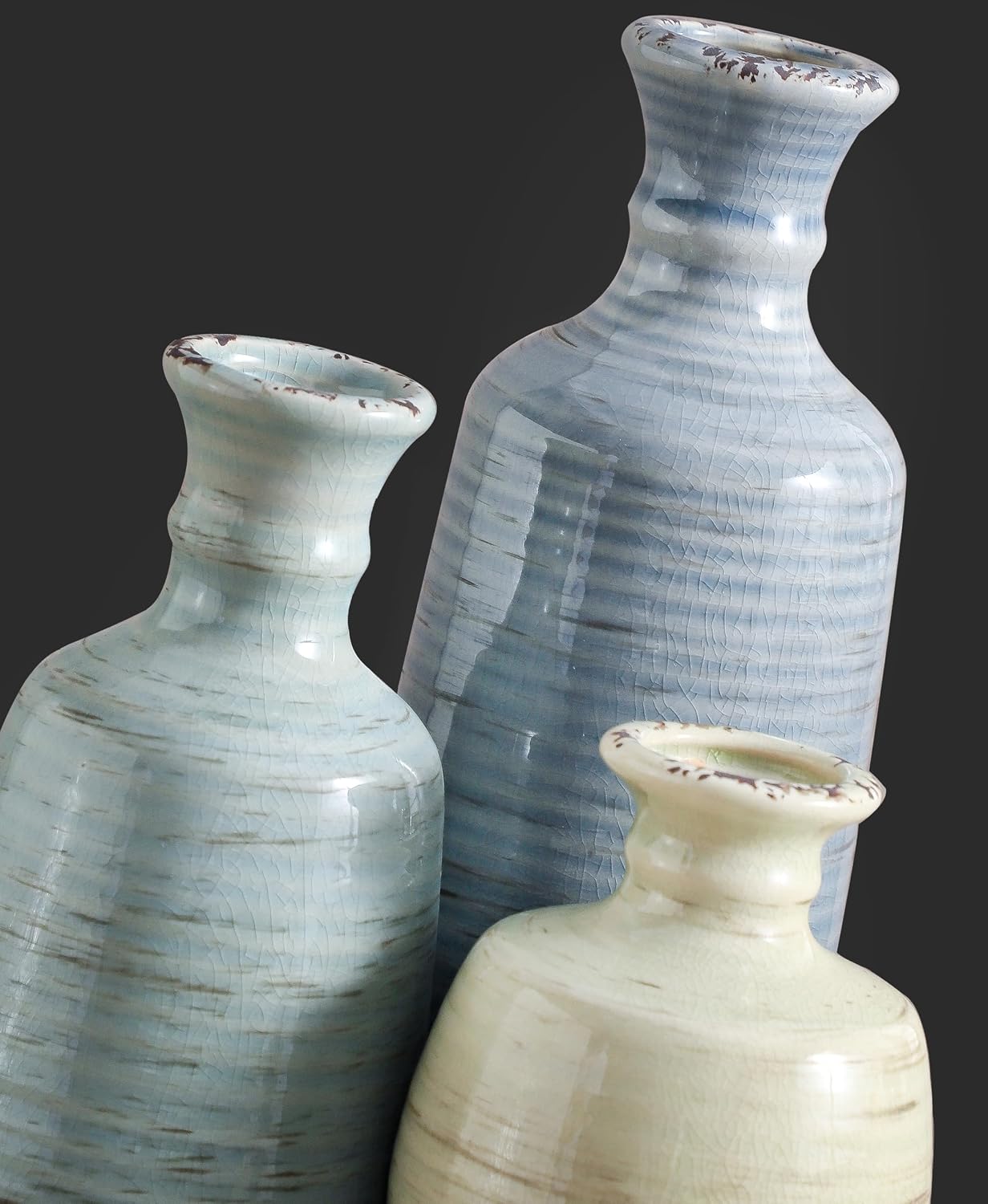 Ceramic Vase / 011 Vase Set - Multicolor / Set of 3
