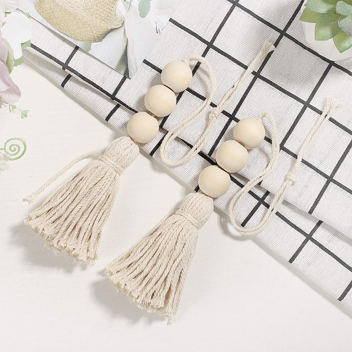 Jute Rope Garland / Natural / 14 Inch / Set of 8