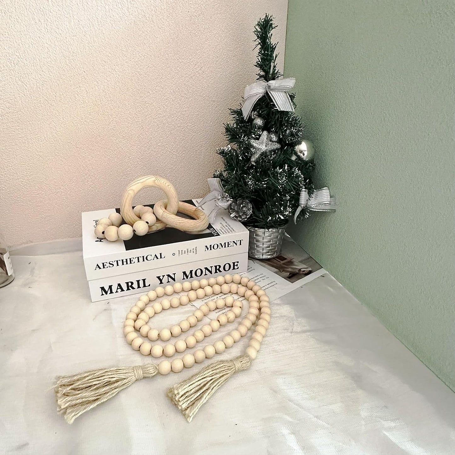 Wooden Knot Decor / Natural / Set of 2
