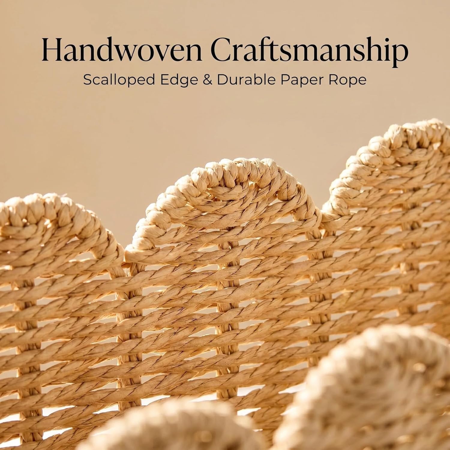 Wicker Mail Organizer / Scollope Paper Rope