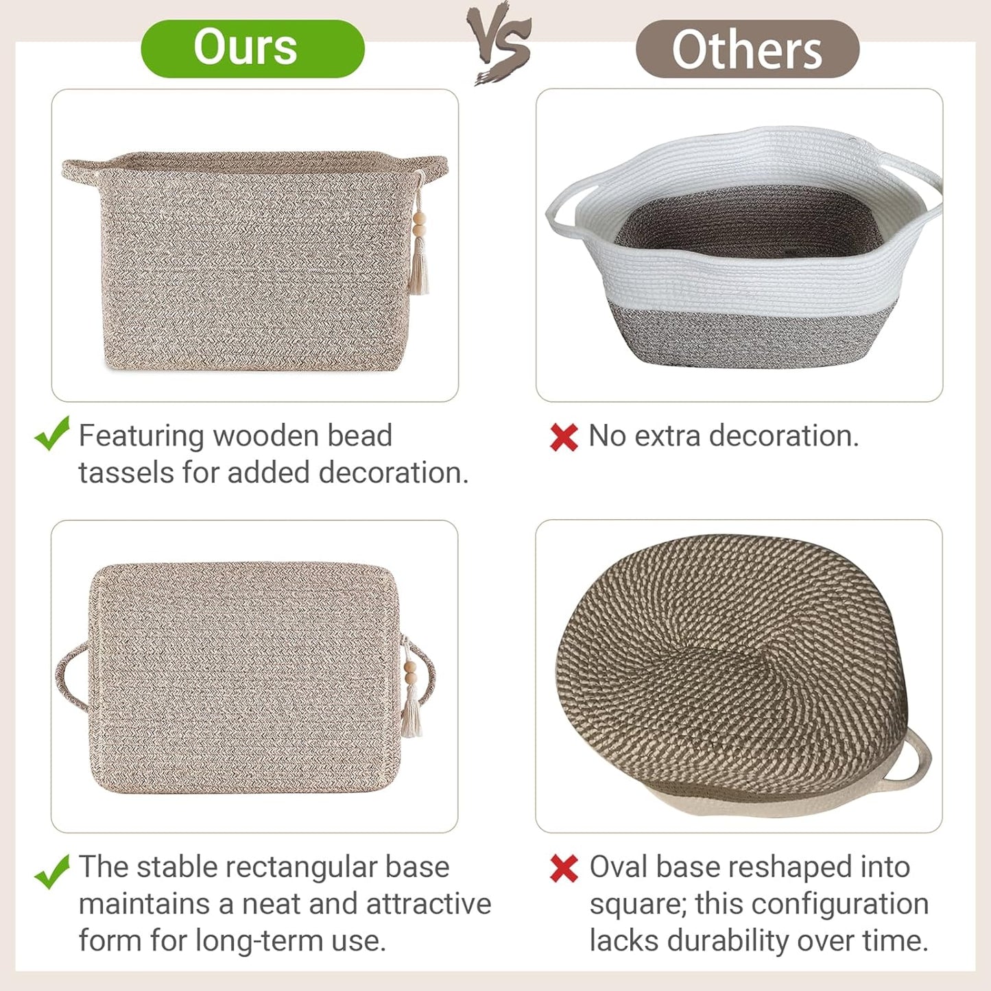 Woven Storage Basket / Brown