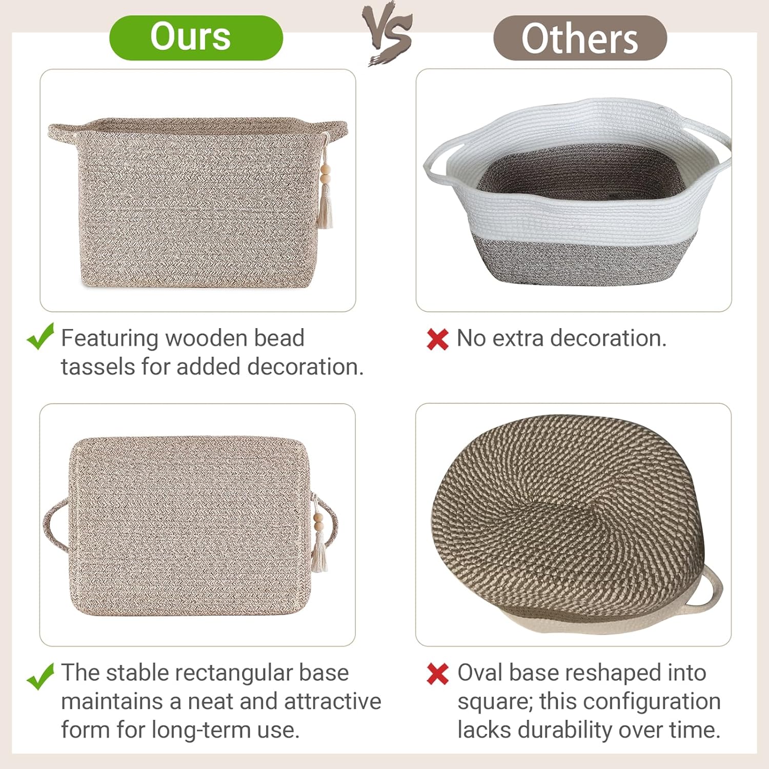 Woven Storage Basket / Brown