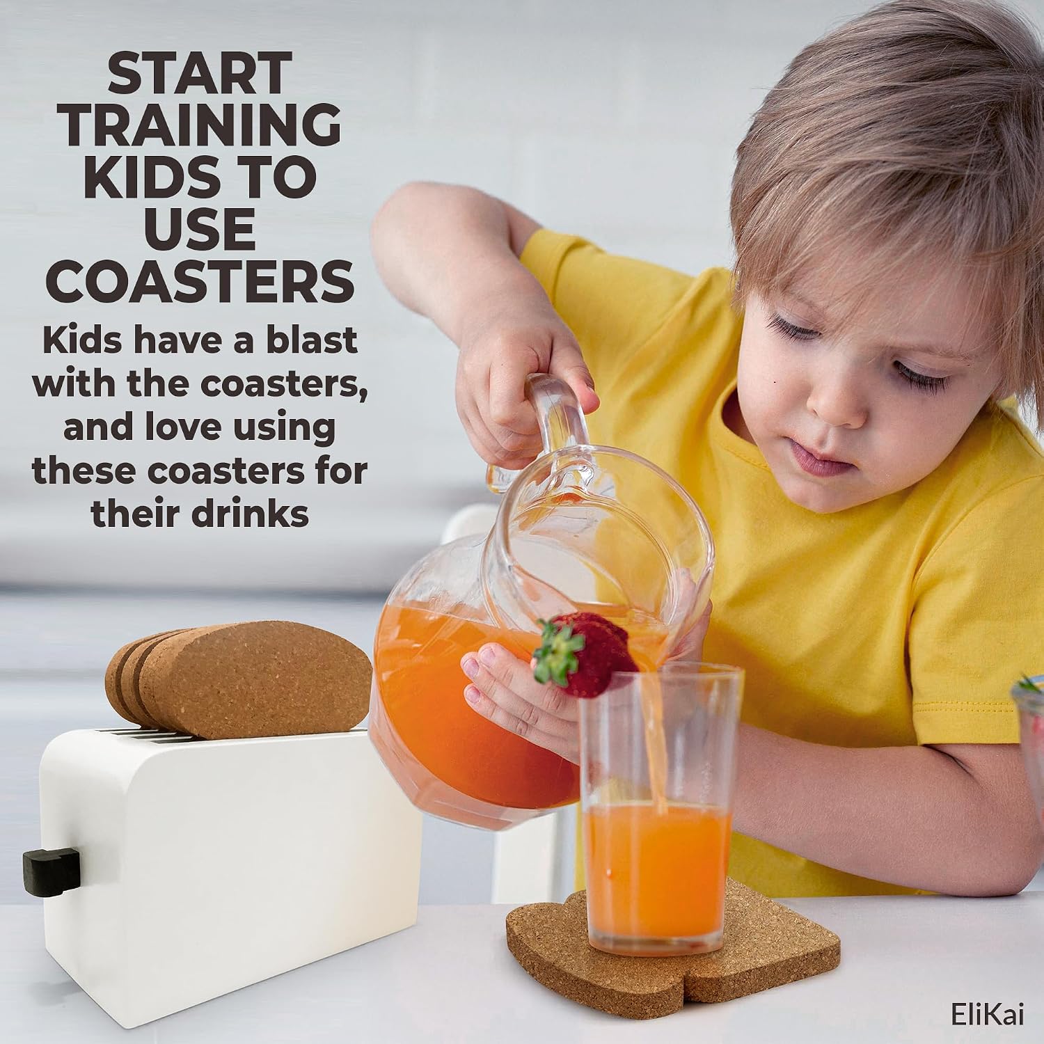Holder / Absorbent Cork Coaster Set