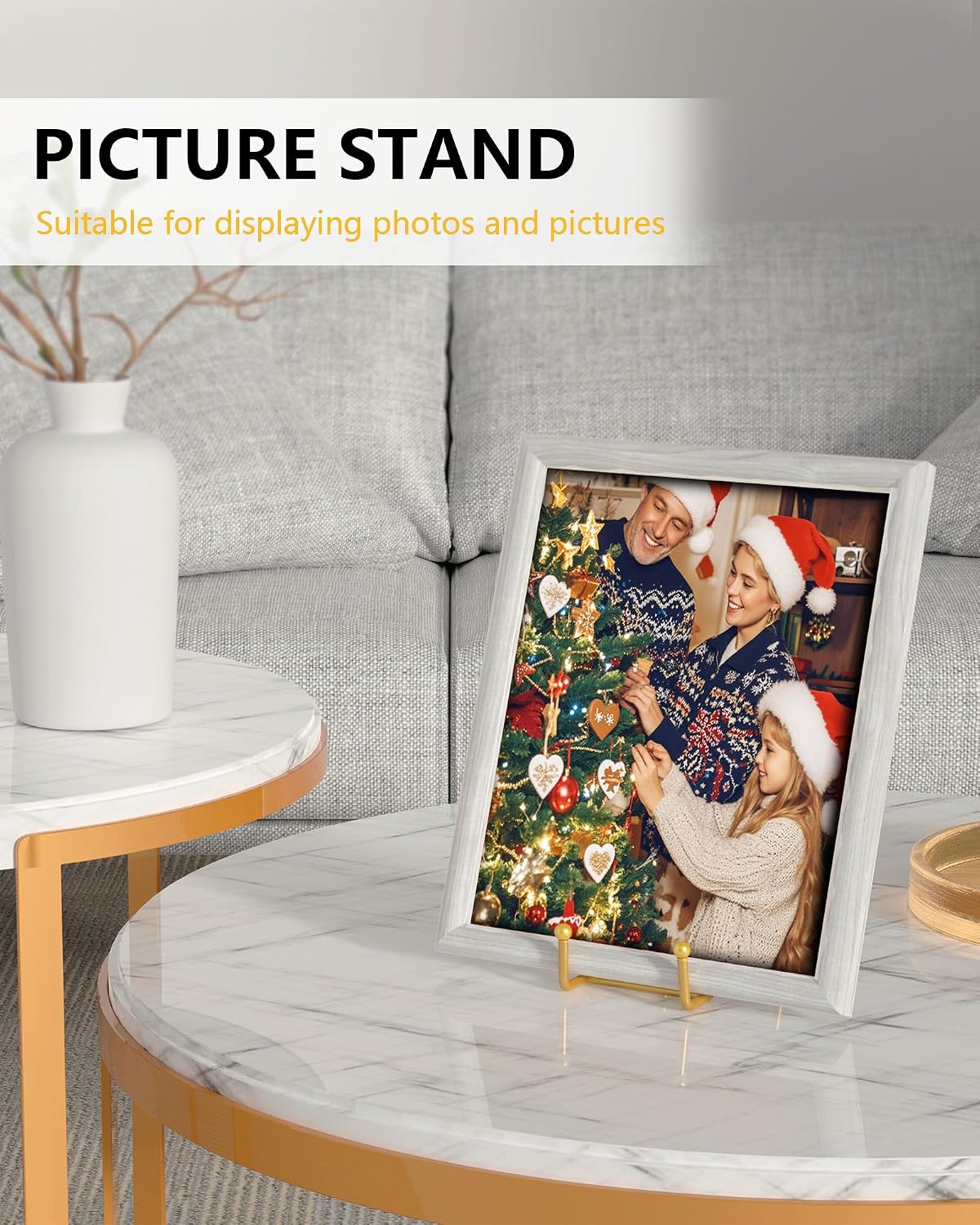 Metal Table Easel Display Stand / 12 Packs / 6 Inch / Set of 12