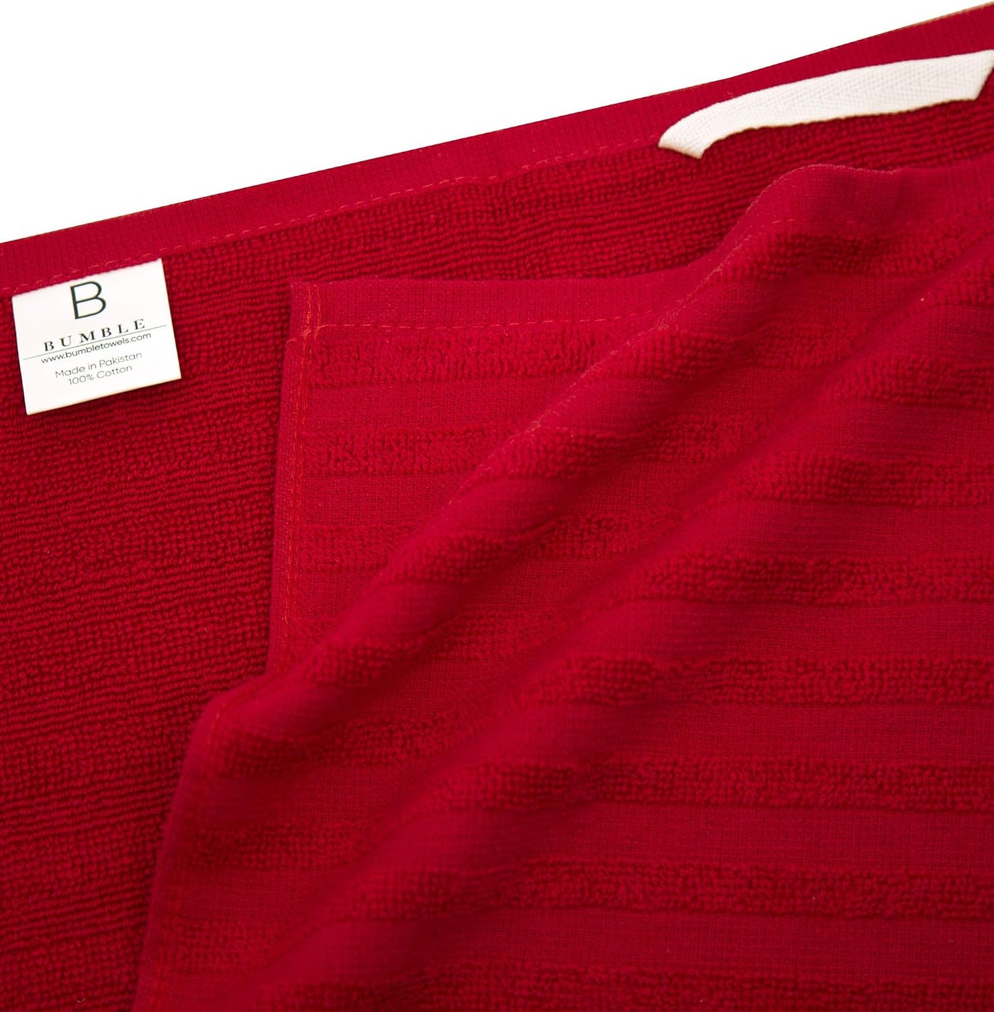 Premium Kitchen Towels 6 Pack 100% Cotton 20"x28" Dish Towels Red Striped | Large Flat & Terry Kitchen Linen Set with