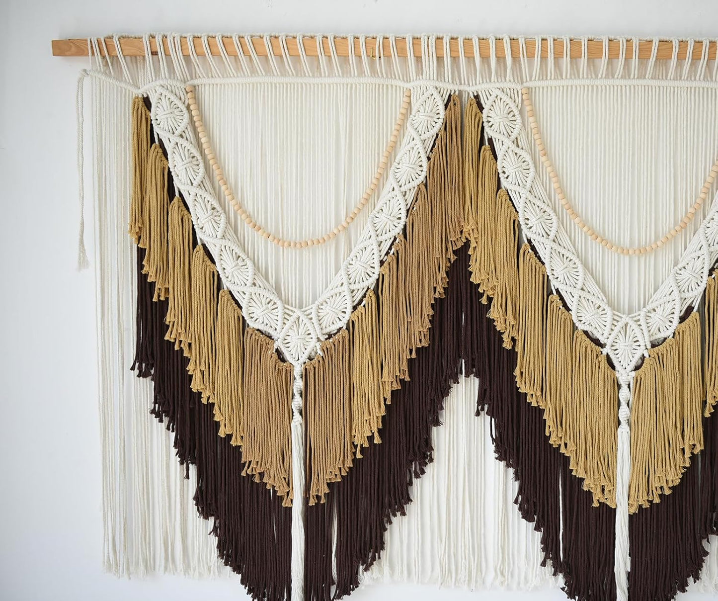 Macrame Wall Hanging Boho Wall Art / Brown