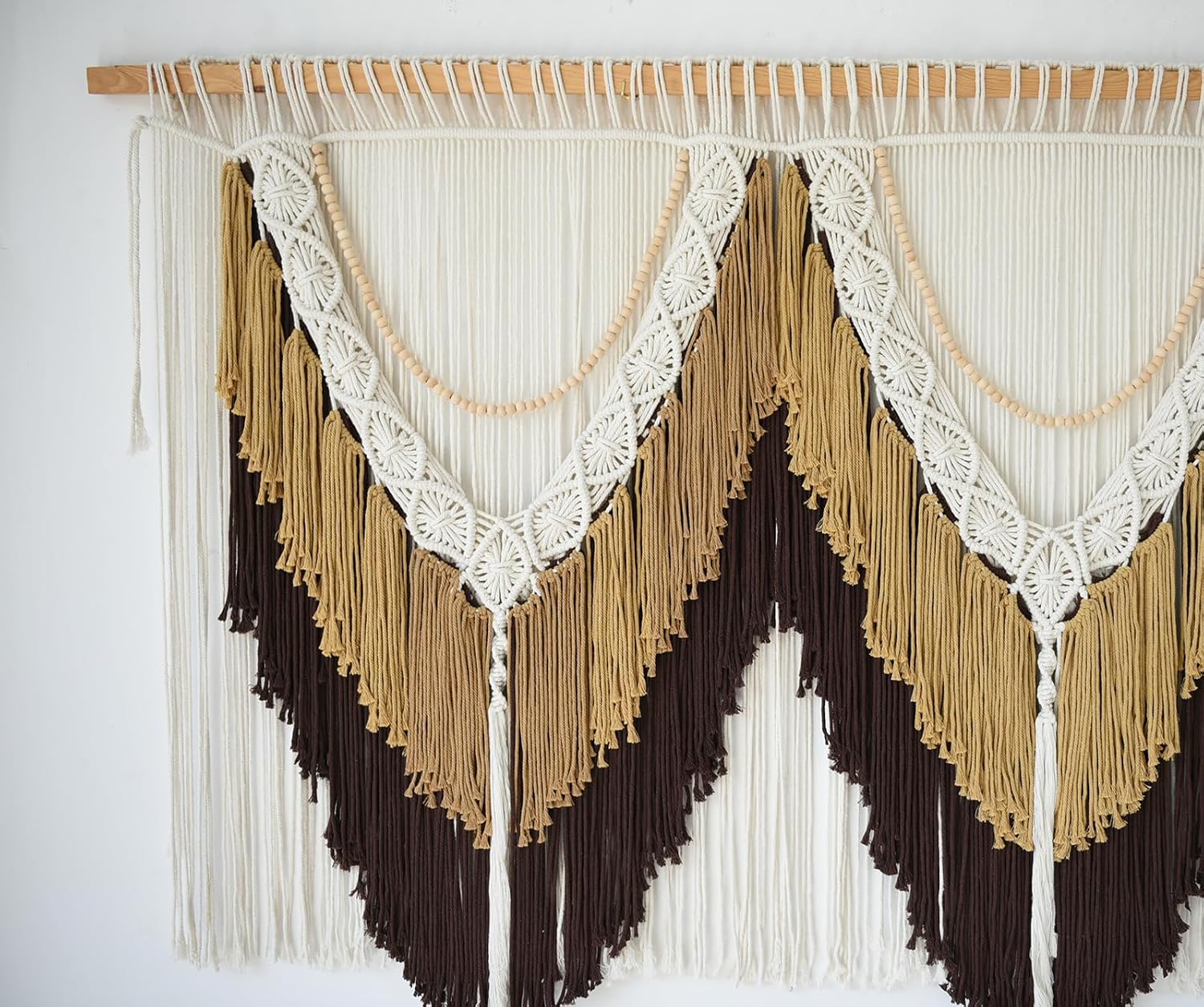 Macrame Wall Hanging Boho Wall Art / Brown
