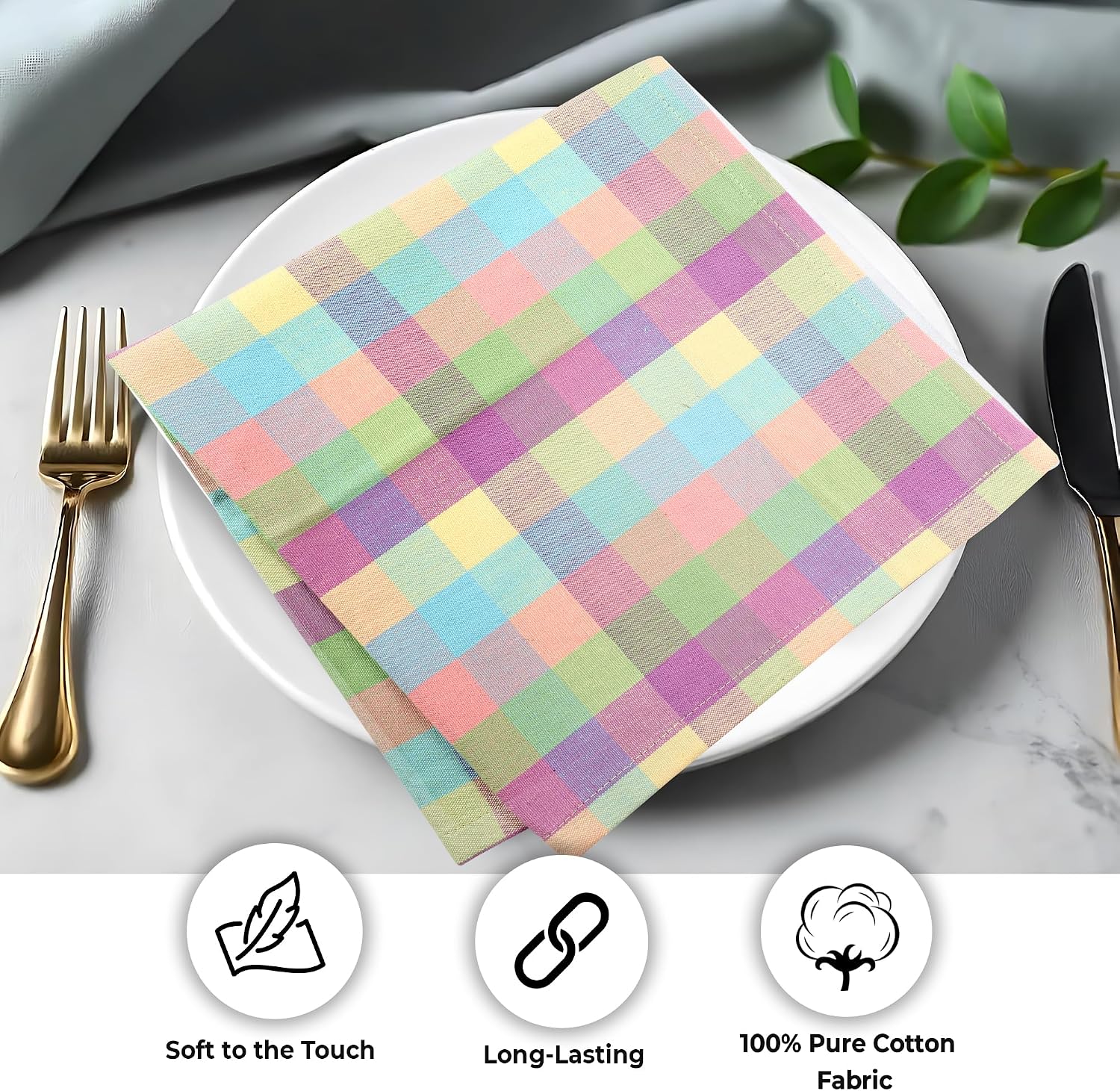 Urban Villa Cloth Napkins Cotton 20x20 (Set of 12) Lagyp
