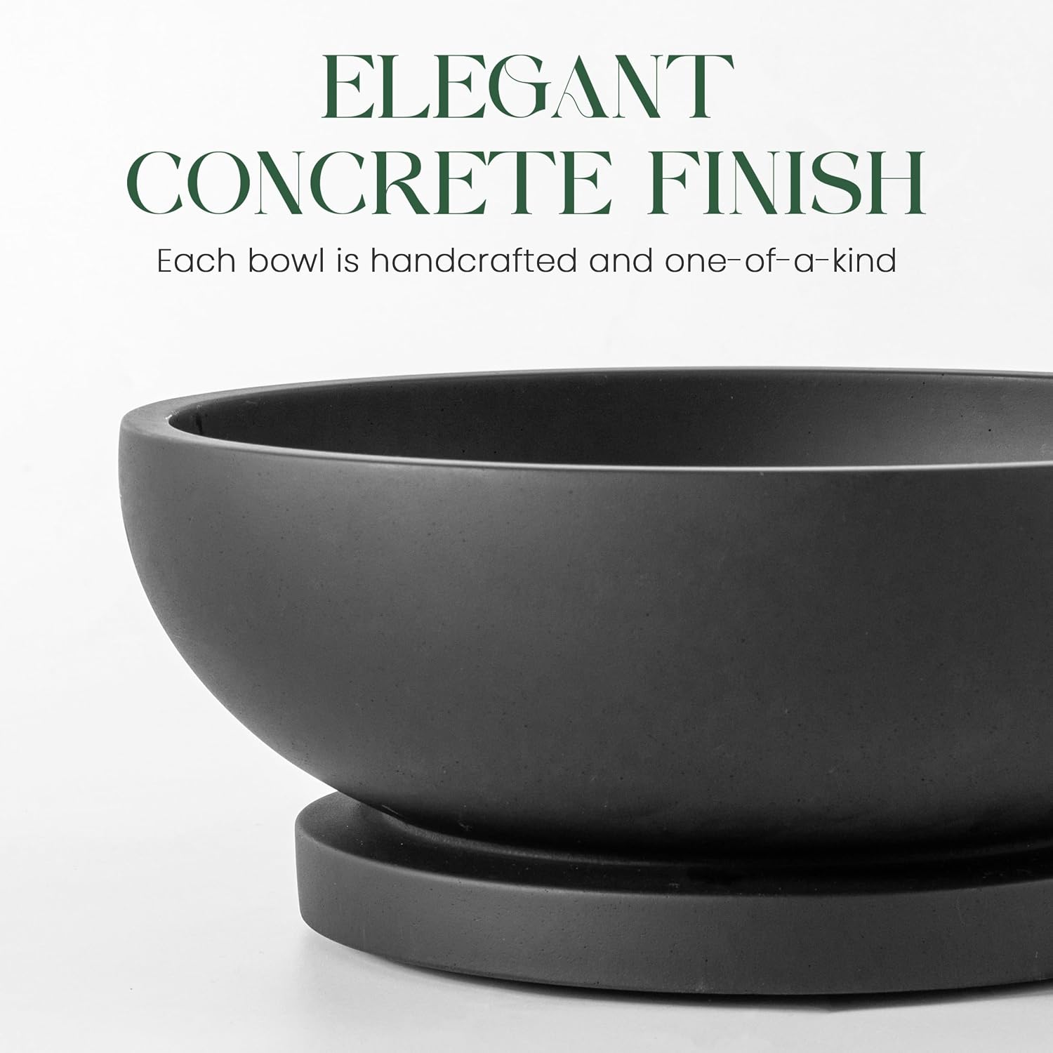 Elegant Pedestal Bowl / Black