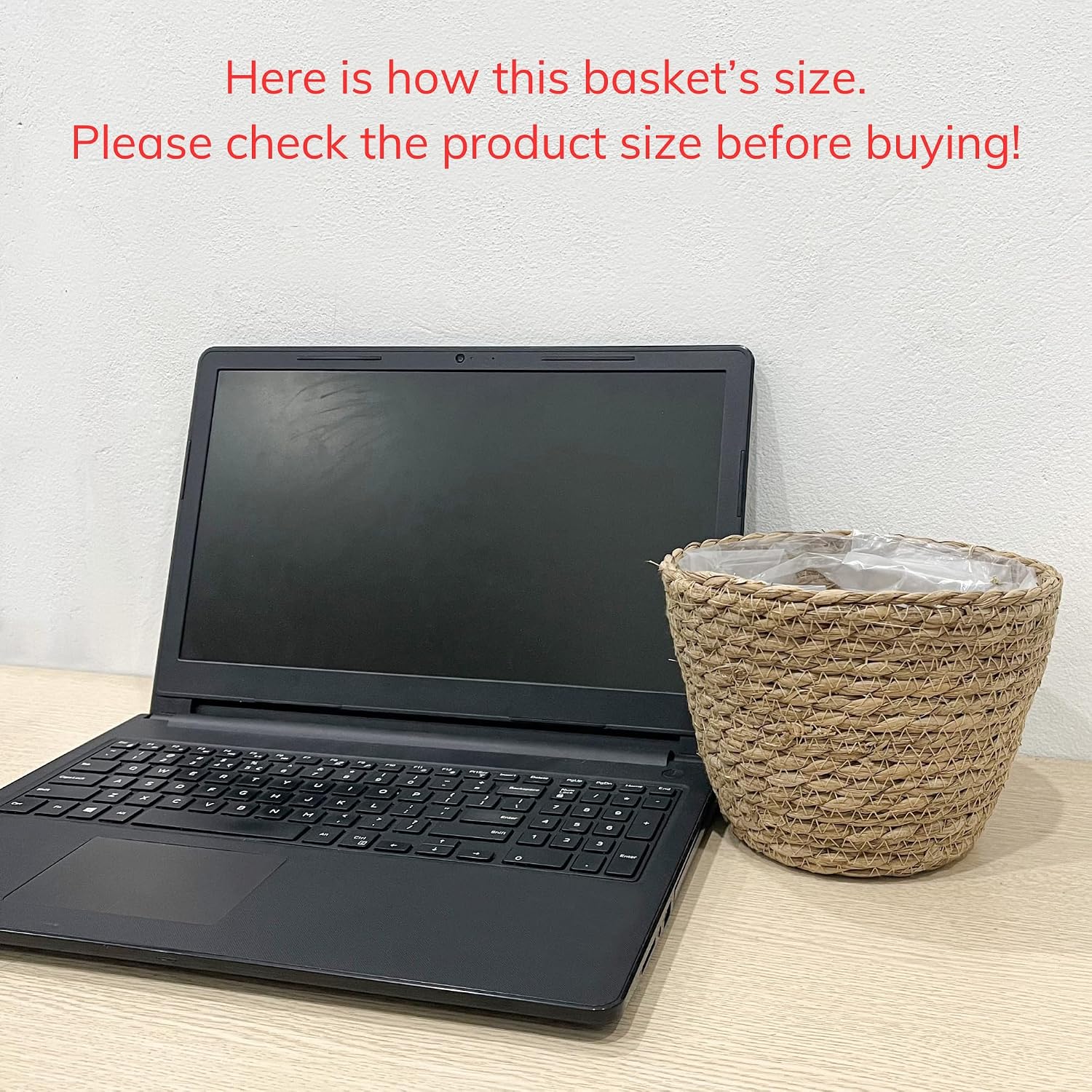Hand Woven Wicker Cover Storage / 7.1 x 5.9