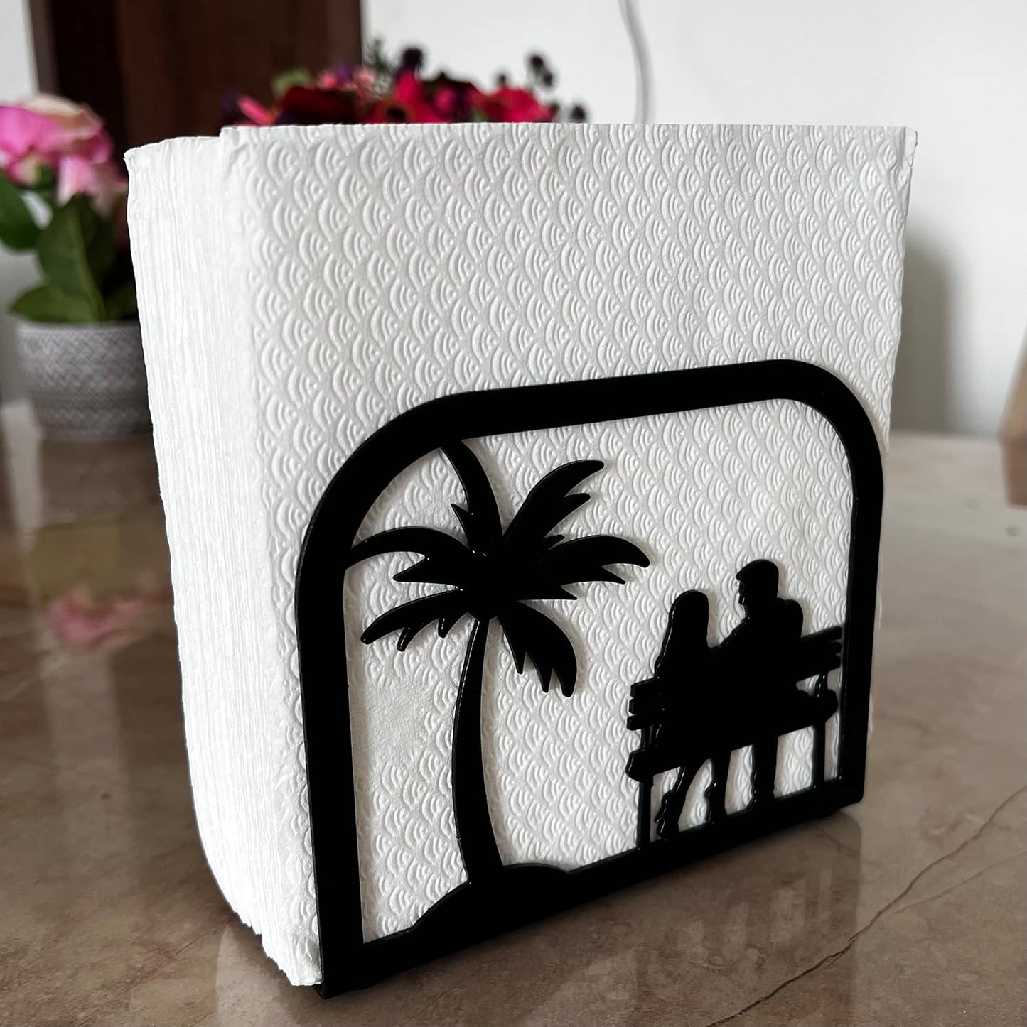 Paper & Tissue Holder for Dining Table & Farmhouse Table / Couple