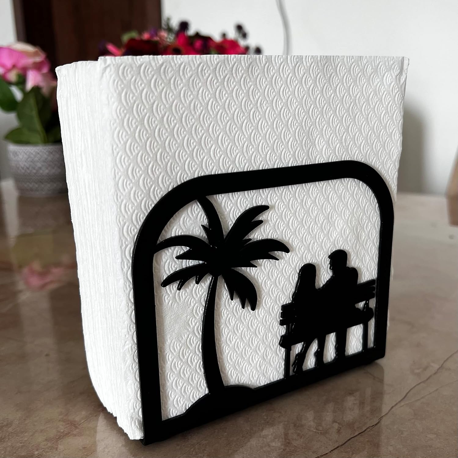 Paper & Tissue Holder for Dining Table & Farmhouse Table / Couple