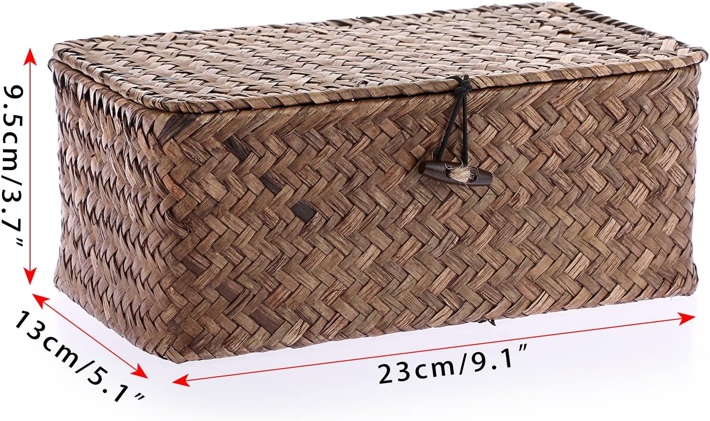 Wicker Shelf Baskets Bin / Small / Coffee