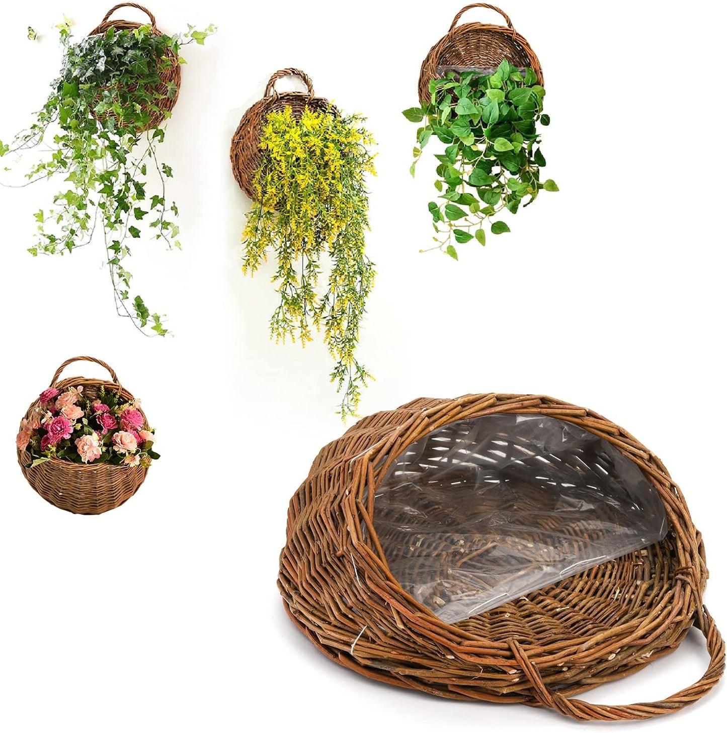 Rattan Hanging Planter / Natural