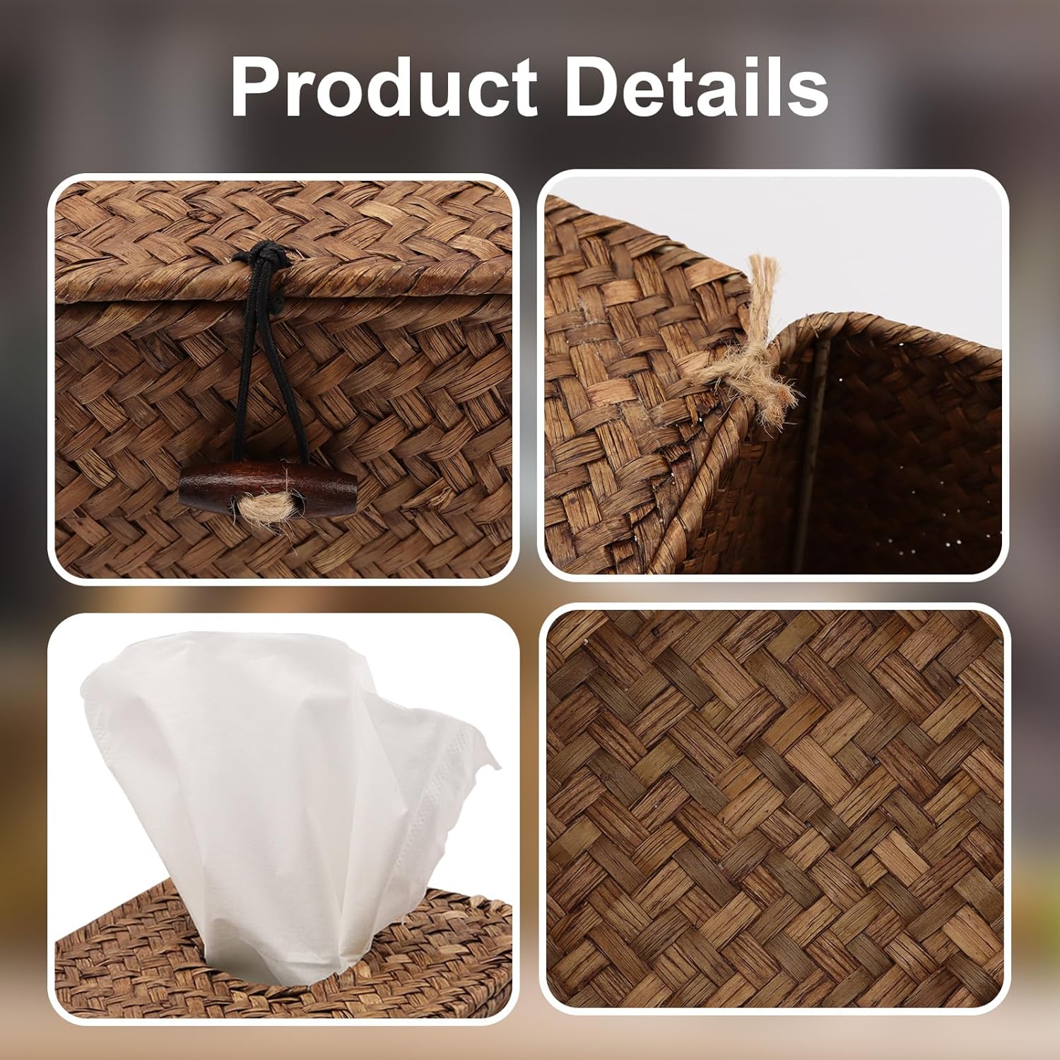 Rustic Tissue Holder / Coffee