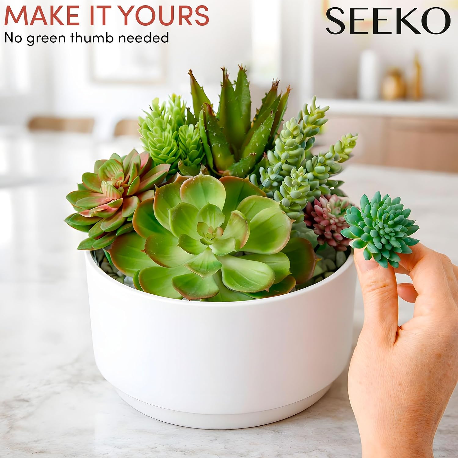 Succulents Plants Artificial Realistic Fake Succulents Faux / Set of 14