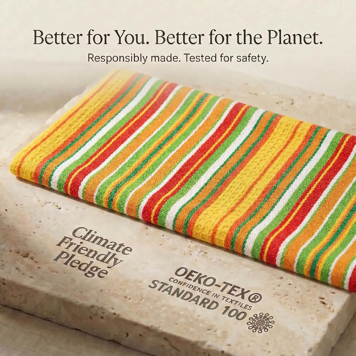 Urban Villa Kitchen Towels Cotton Dish Towels 20”x30” (Set of 6) Mustad