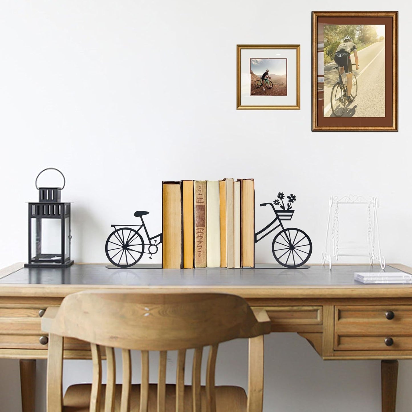 Bicycle Bookends Metal Bike Decor Bicycle Book Ends