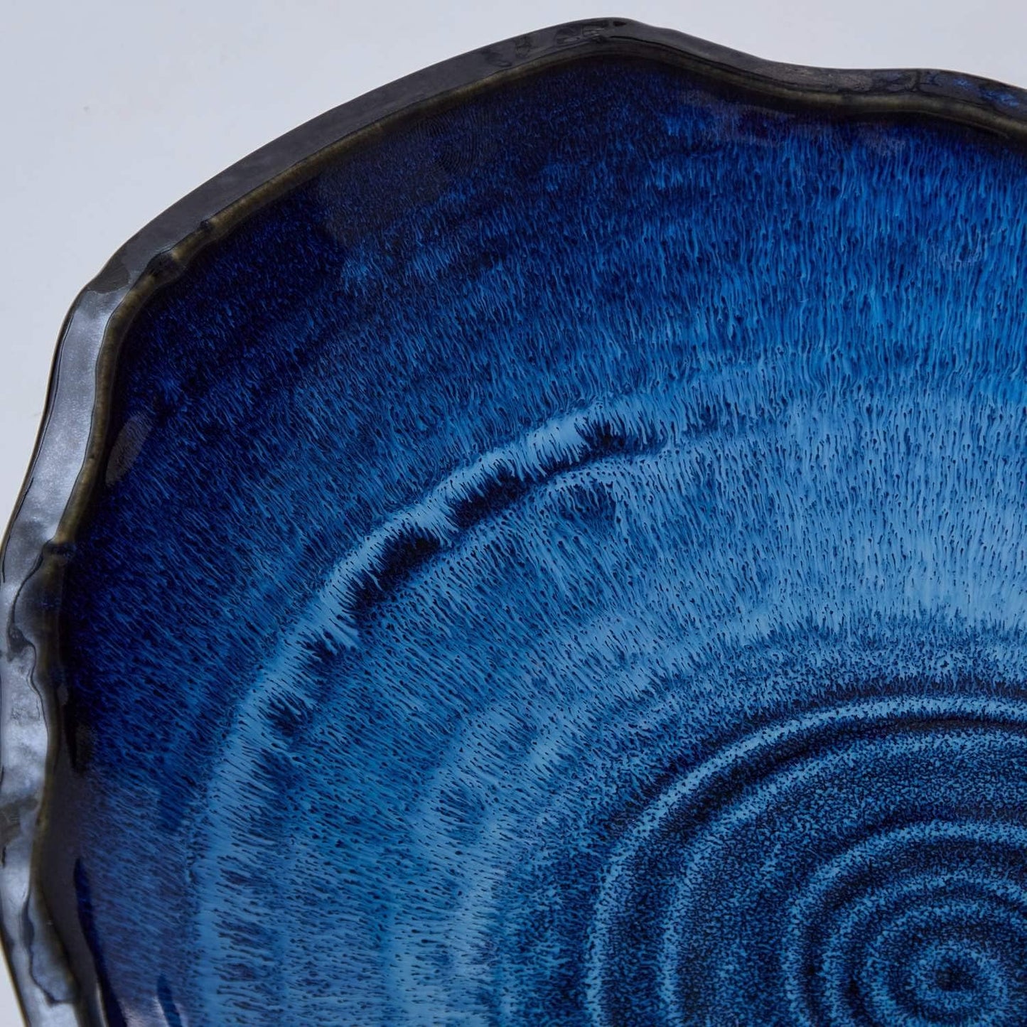Large Ceramic Decorative Bowl / Blue