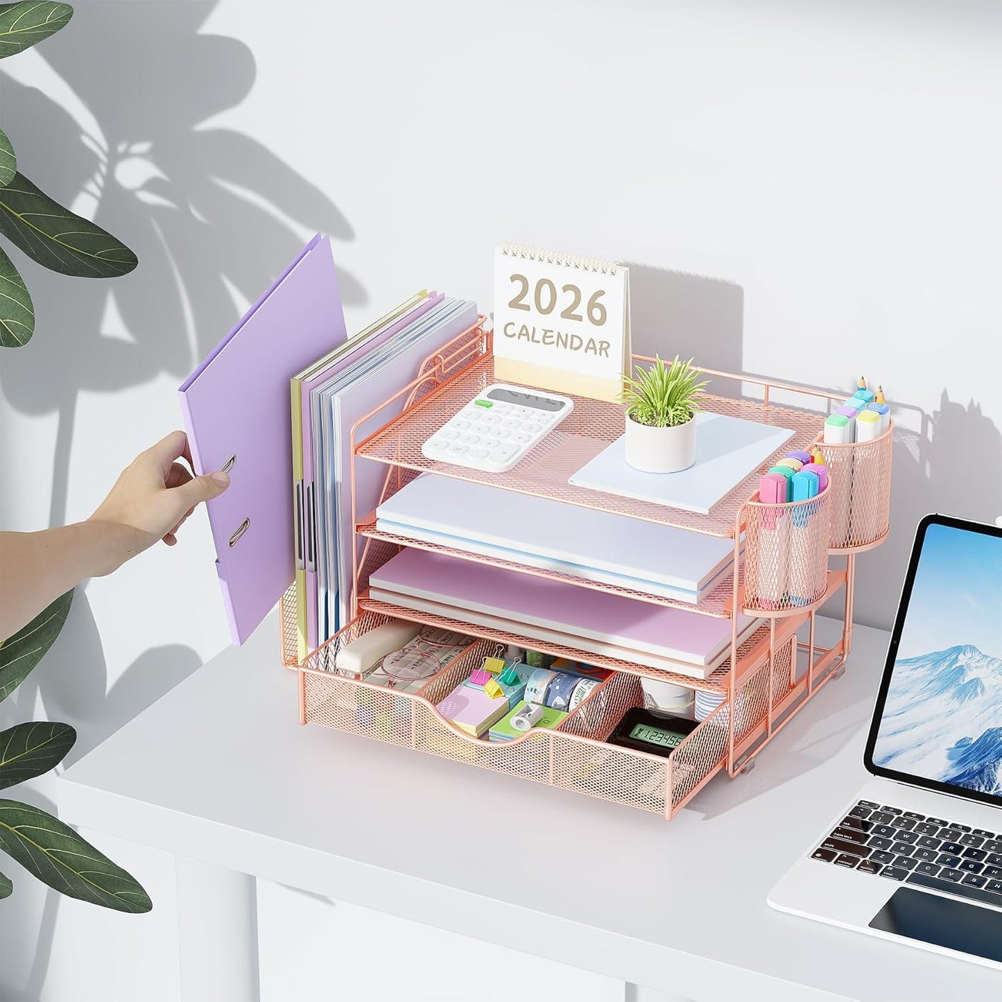 File Holder / Desk Organizers and Accessories / Rose Gold