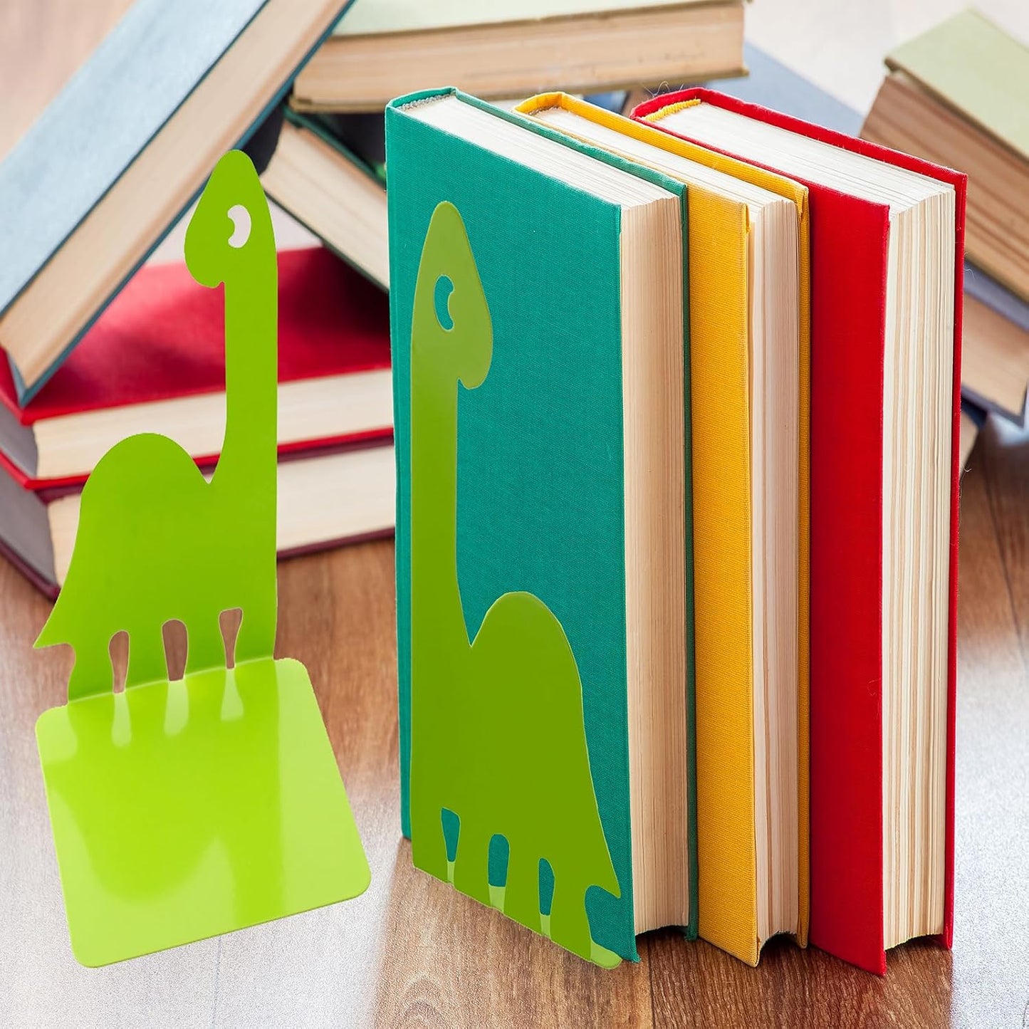 Decorative Metal Book Ends / Green
