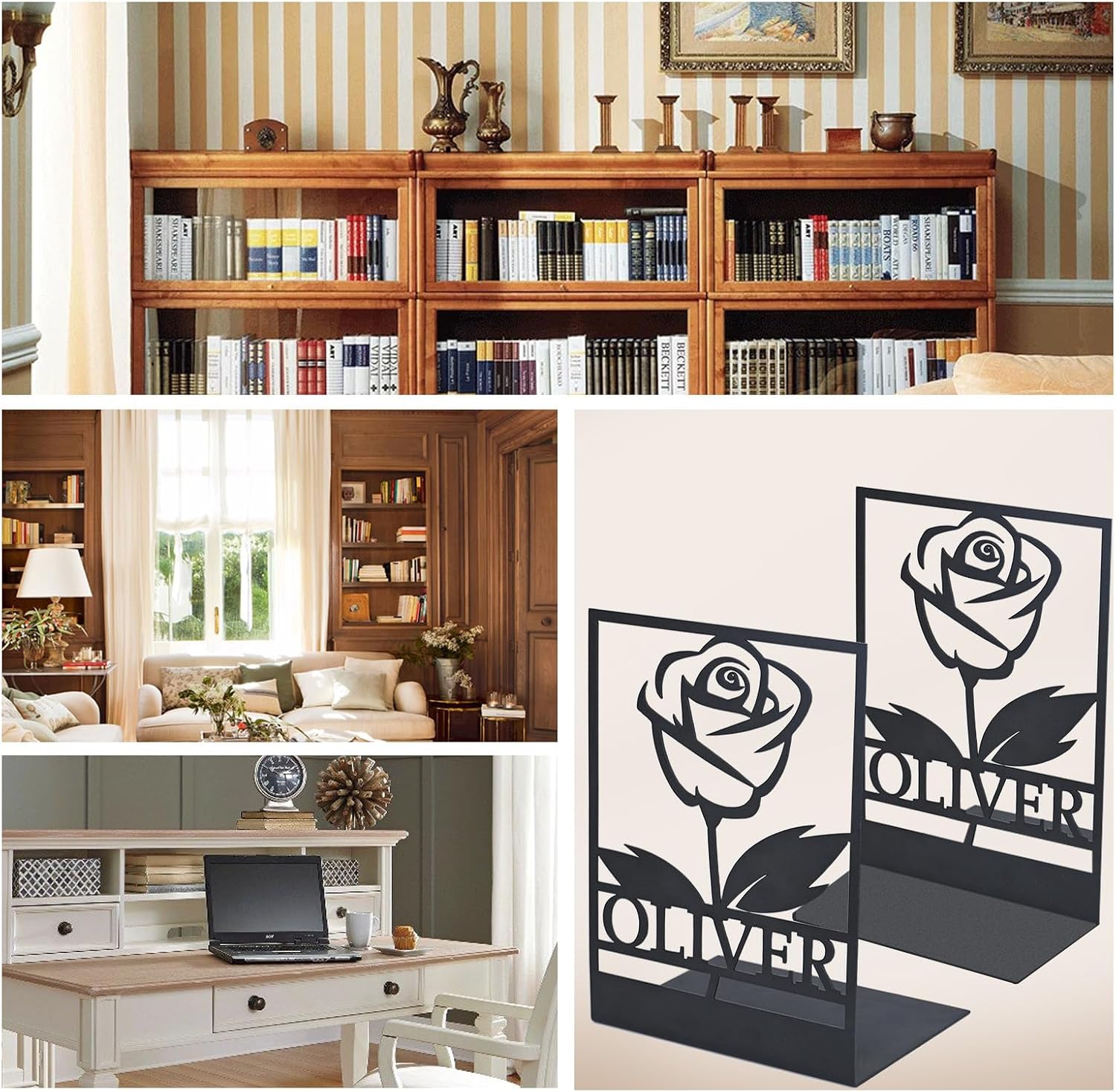 Heavy Duty Bookends / Color04 Rose