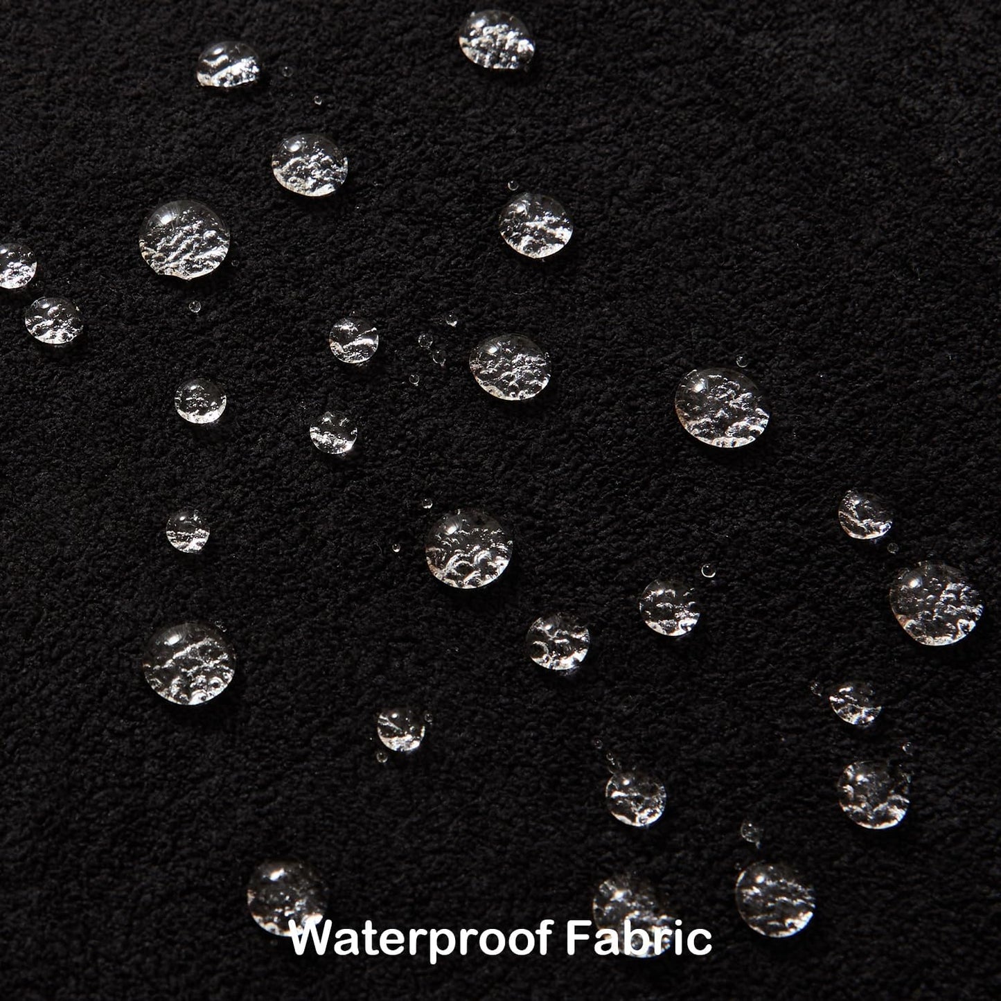 Kevin Textile Waterproof Decorative Pillow Covers Soft Boucle Textured / 18 x 18 / Black / Set of 2