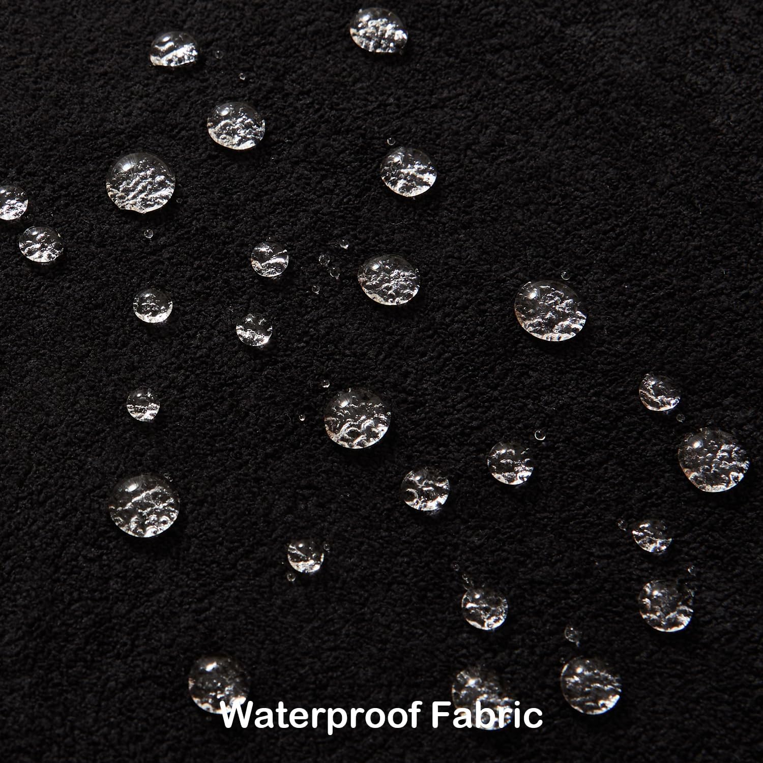 Kevin Textile Waterproof Decorative Pillow Covers Soft Boucle Textured / 18 x 18 / Black / Set of 2