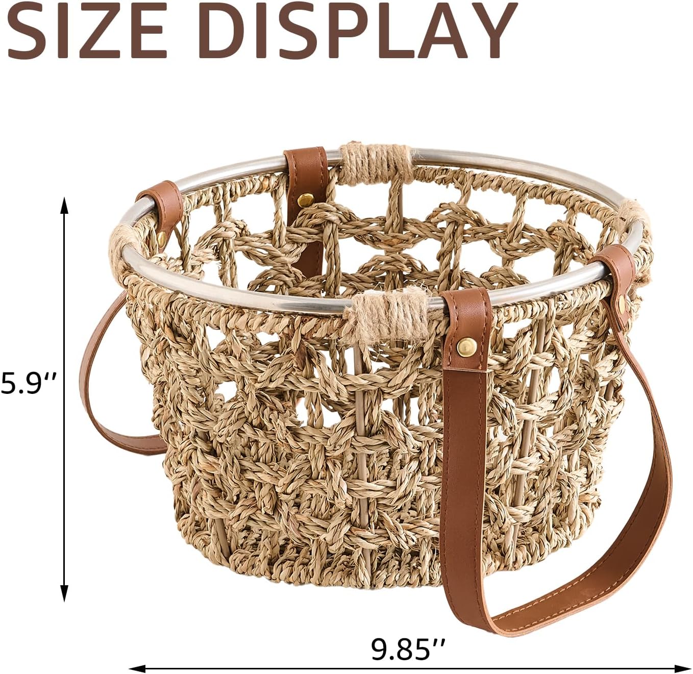 Farmhouse Seagrass Egg Baskets / Round-seagrass