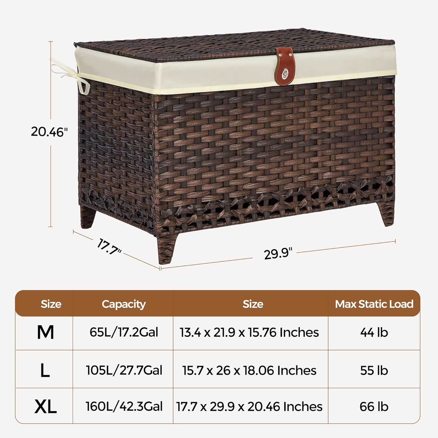 Rattan Shelf Basket / 160L / Brown