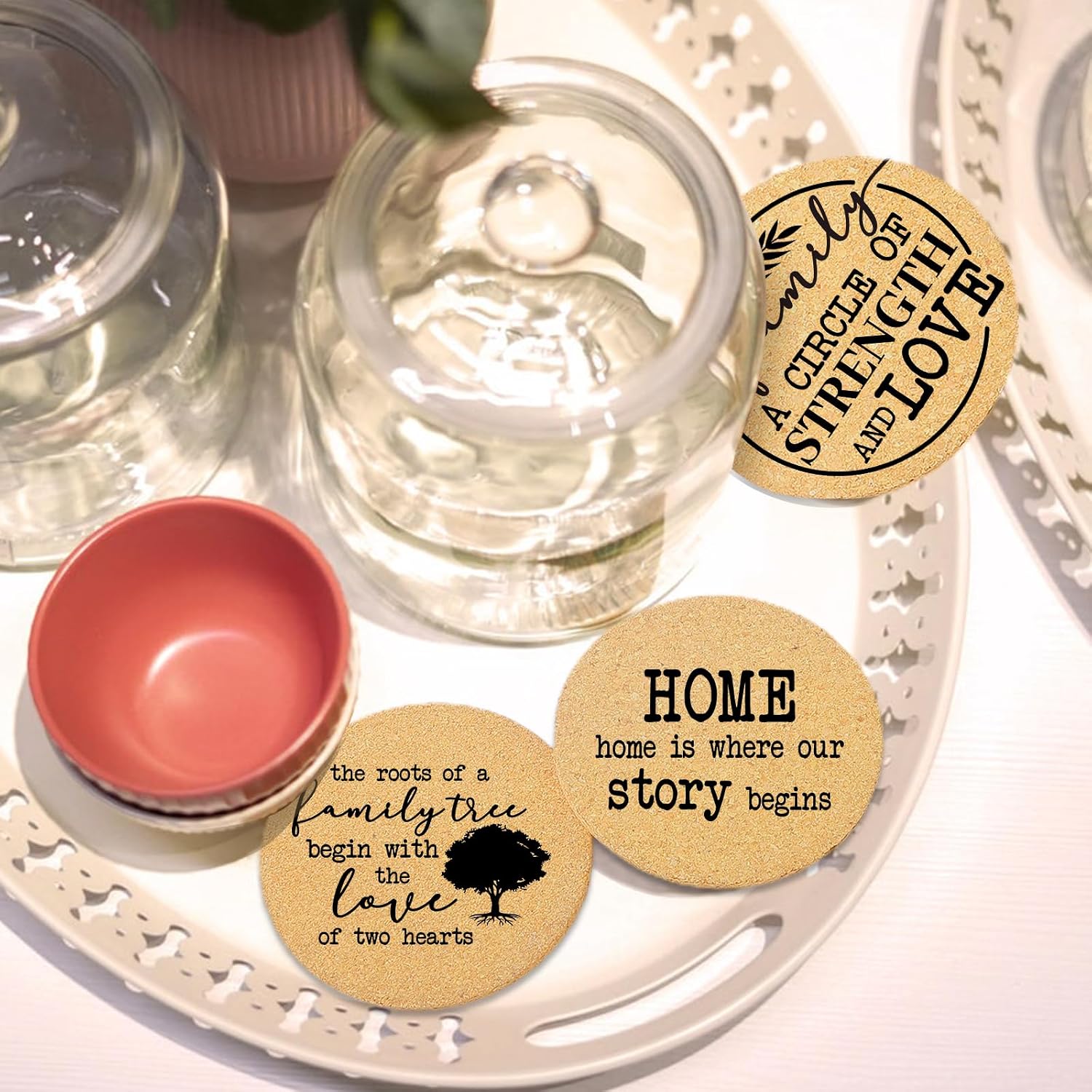 Holder / Coasters for Drinks / Home&love / Set of 6