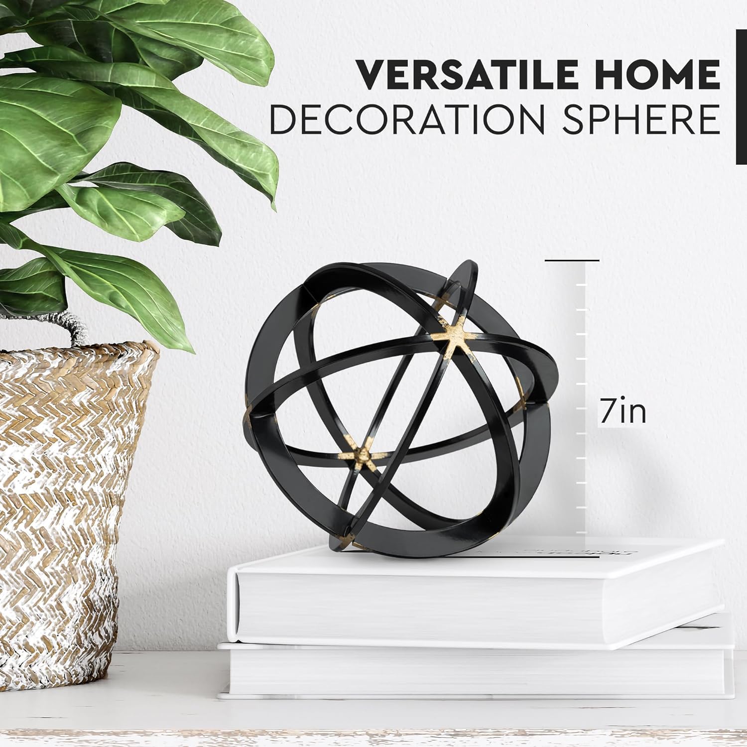 Modern Decorative Balls / Black & Gold