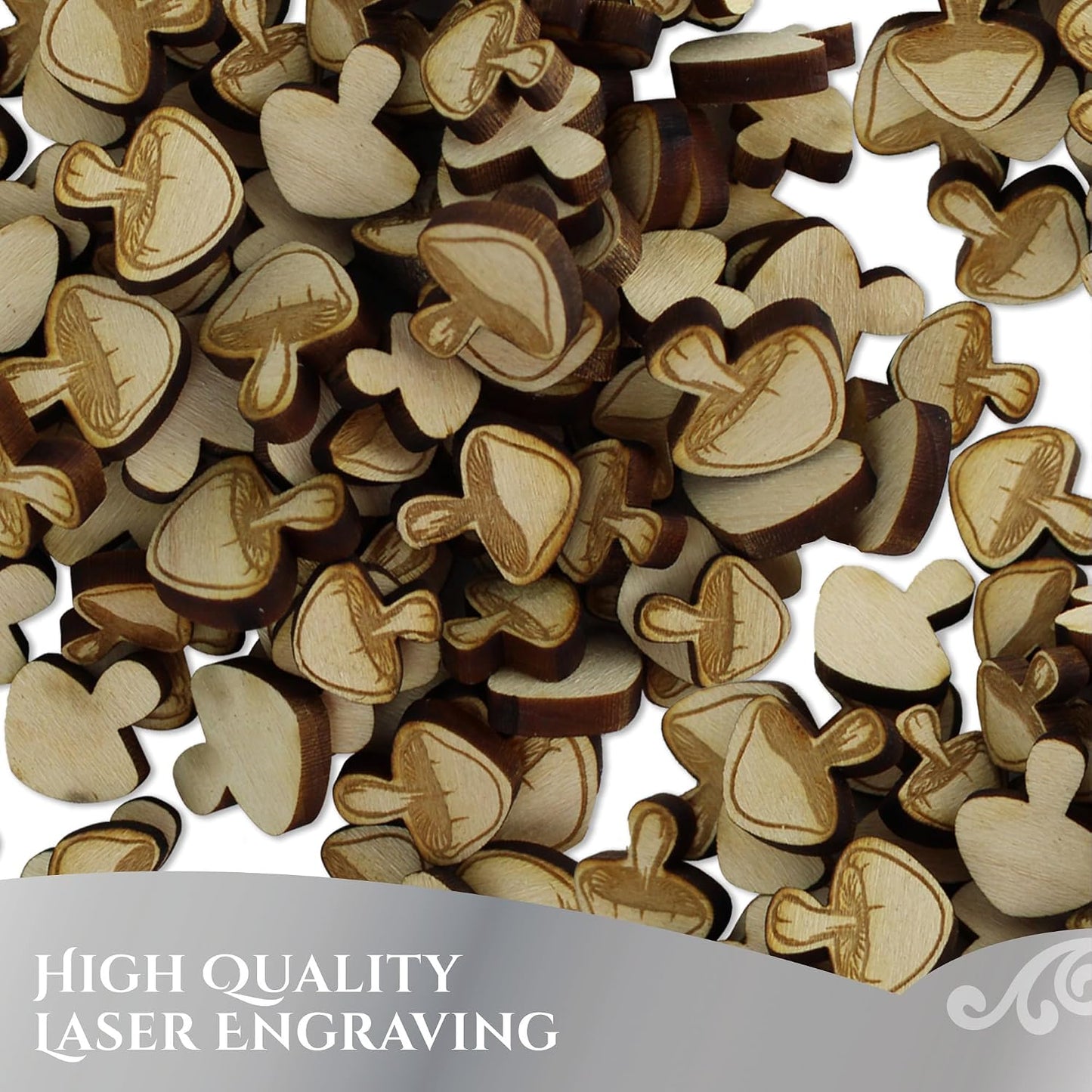 Rustic Wooden Wedding Decor Party Table Scatter Decorations / Mushroom / 100.0