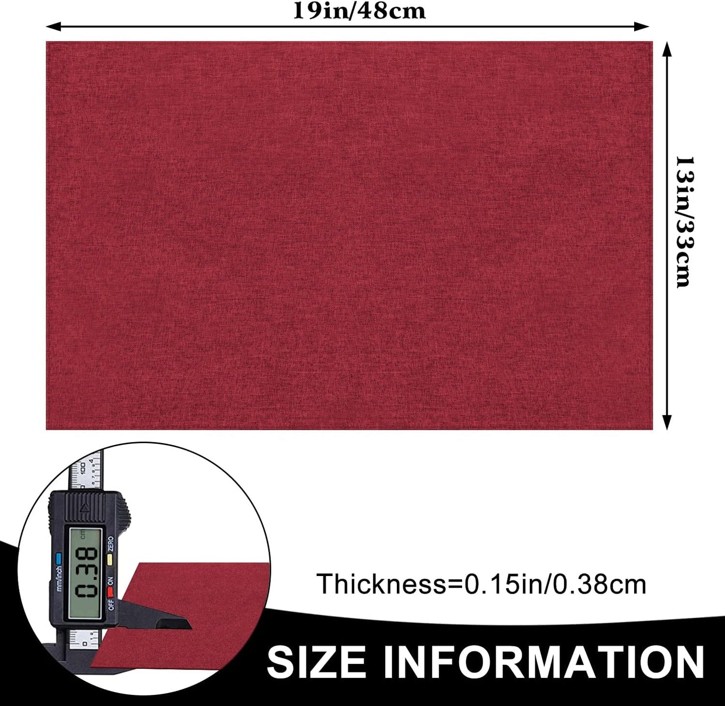 Cloth Placemats Set of 6, Cotton Linen Blend Machine Washable Durable Linen Table Mats, Heat Resistant Placemats