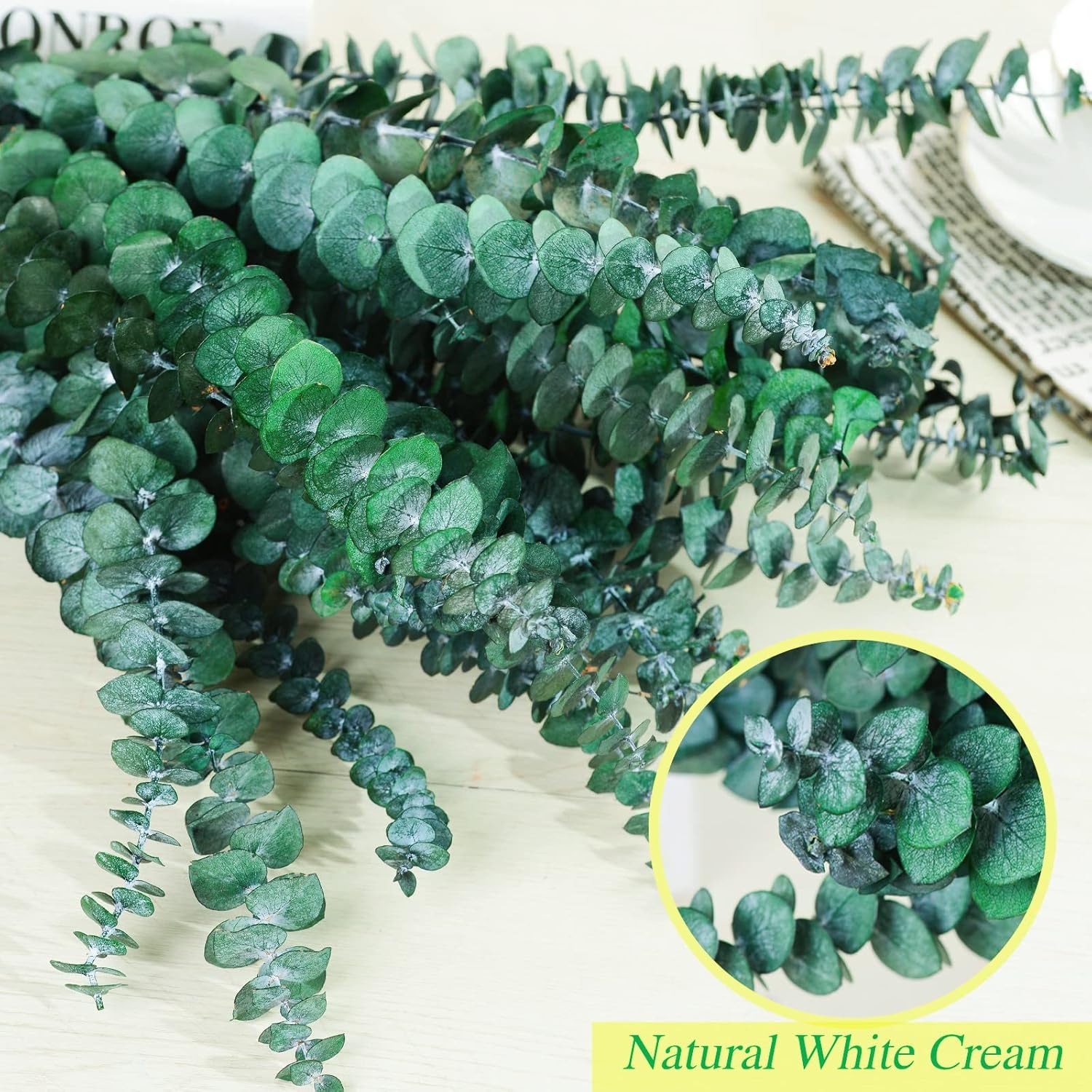 9oz 17" 100% Natural Fresh Eucalyptus Plant / Green / Set of 30