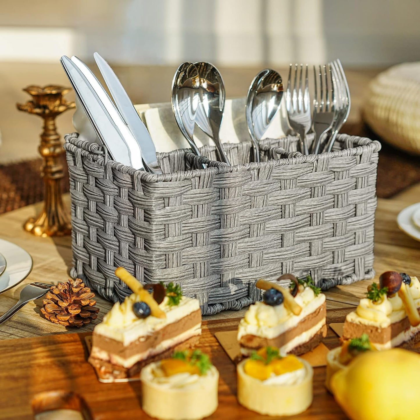 Organizer / Picnic Basket / Gray