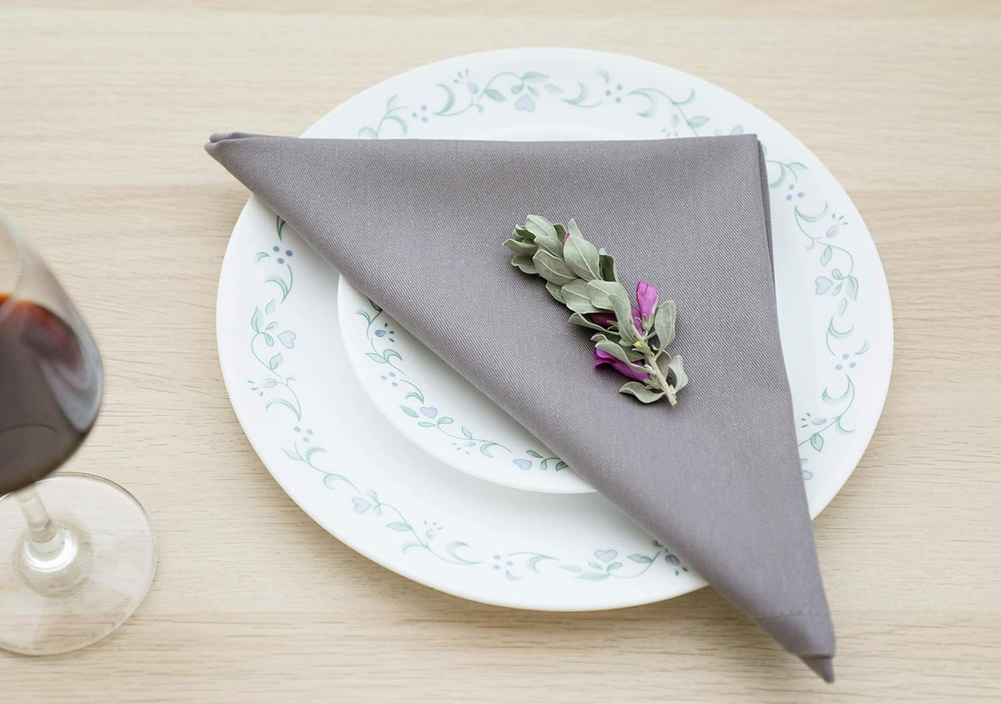Cotton Cloth Napkins Set of 12 Washable Soft Premium Hotel Quality 18x18 inch Dinner Napkin for Parties, Weddings and