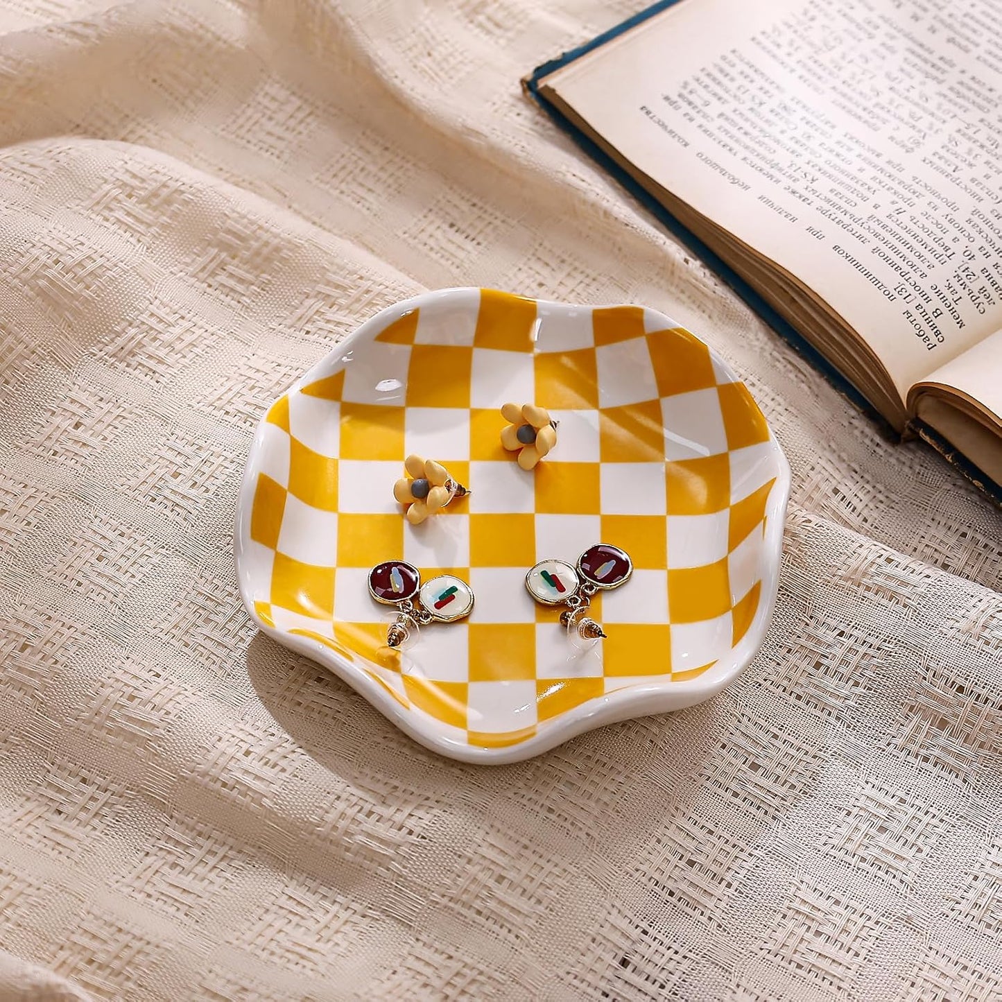 Ceramic Jewelry Tray / Orange