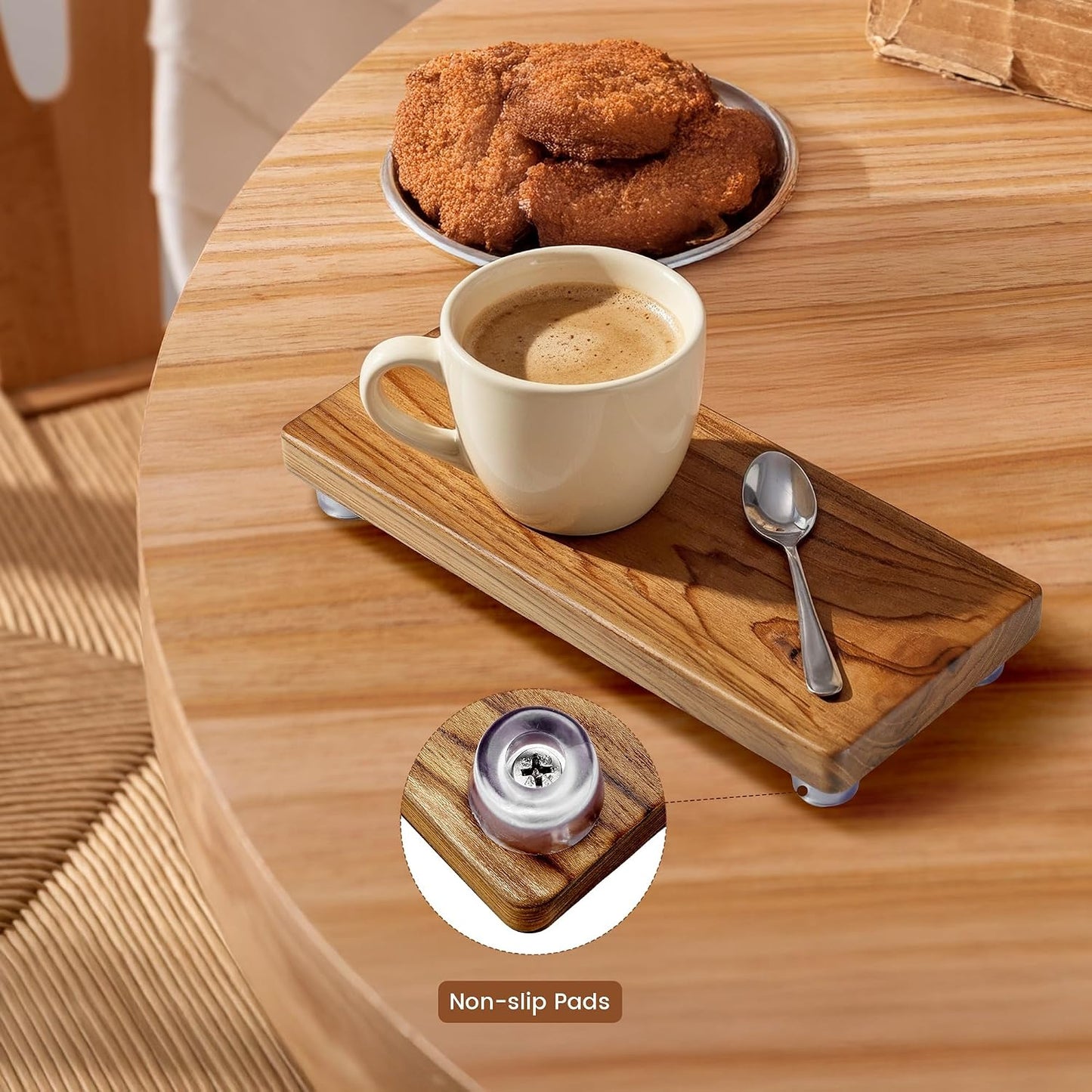 Solid Teak Wood Riser Tray / M1 / 10.5 x 5