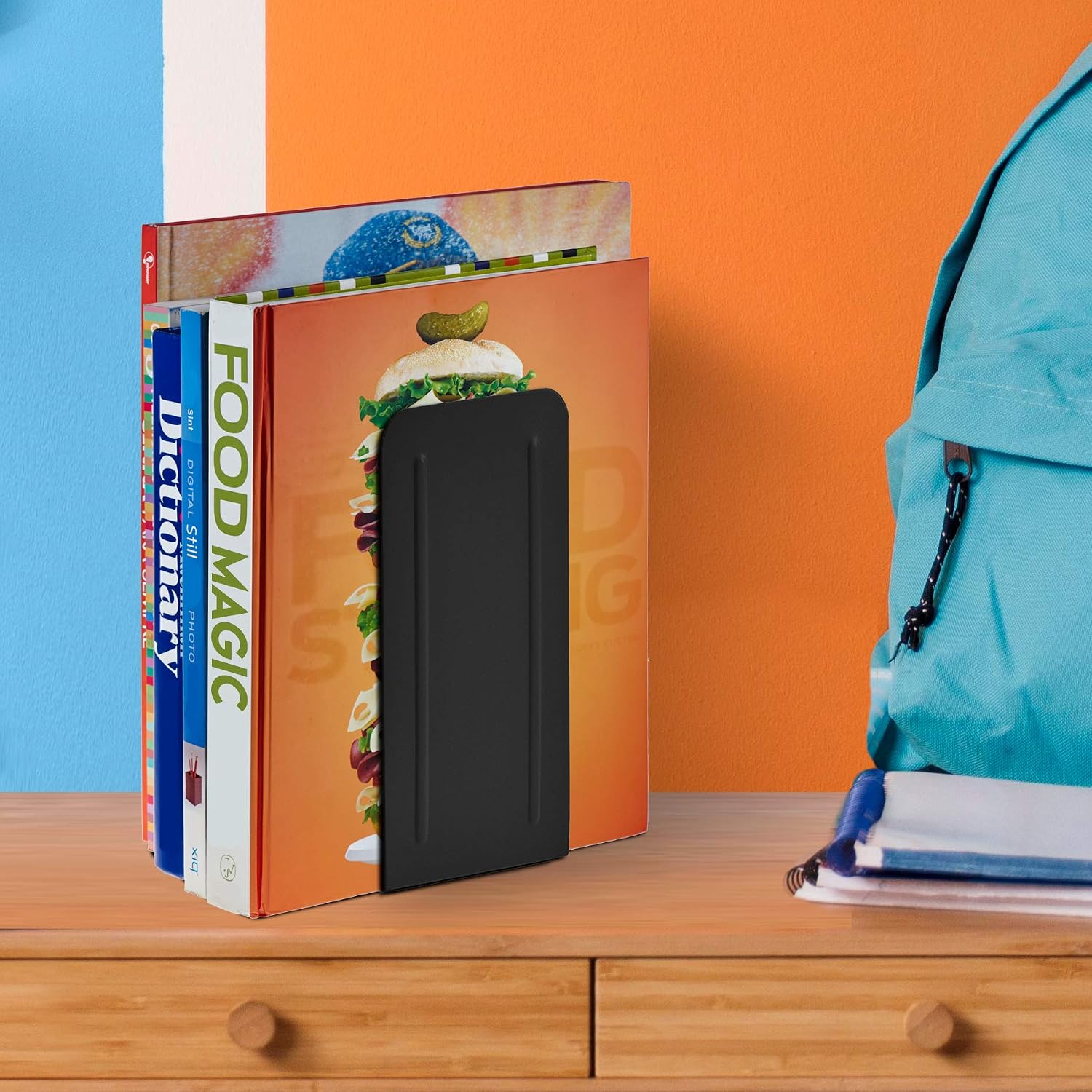 Heavy Duty Steel Metal Book Ends