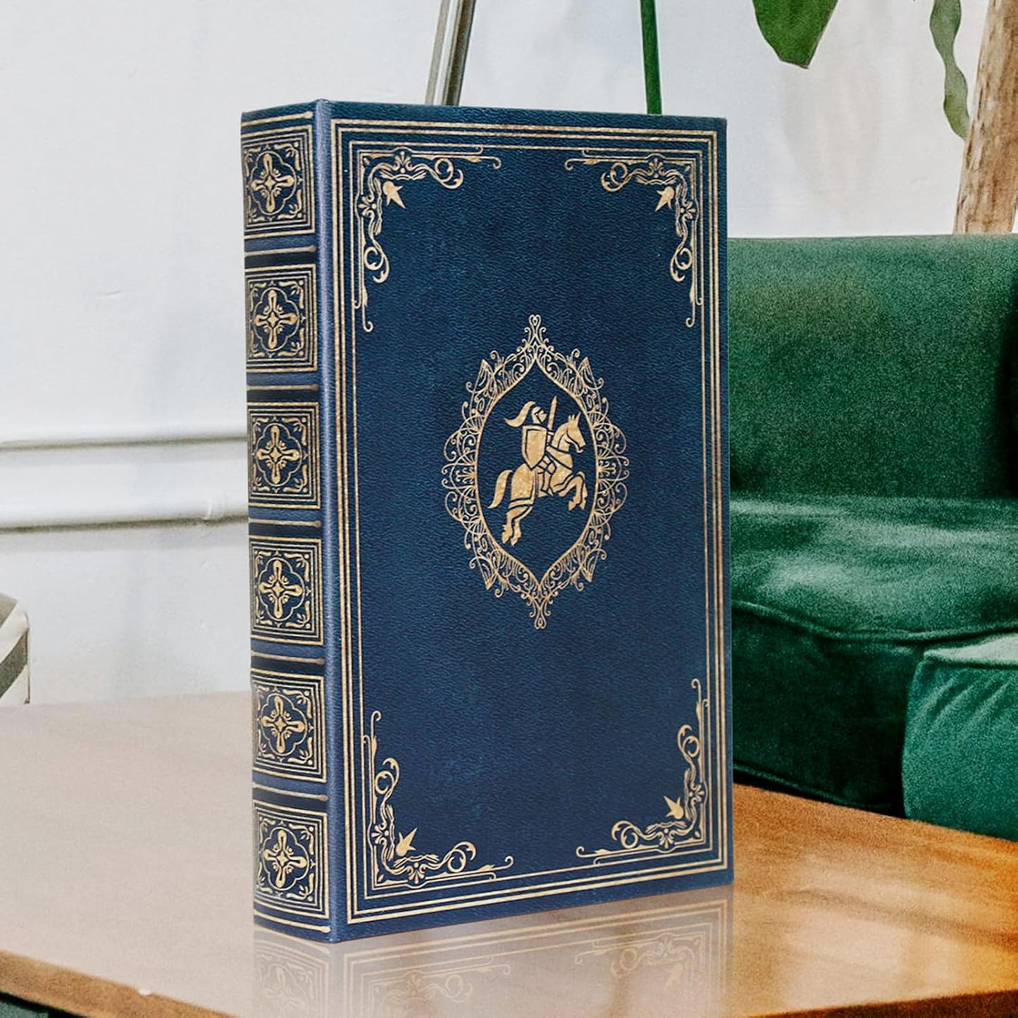 Faux Book Shaped Trinket Storage Container / Blue