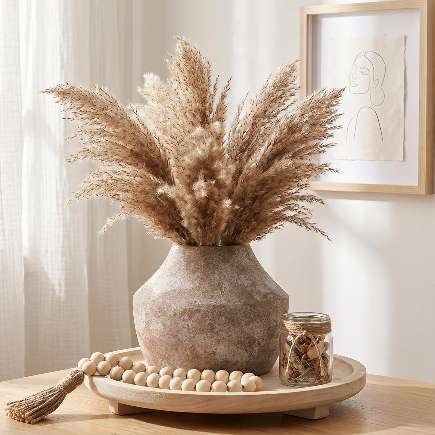 Ceramic Flower Vase / 1-terracotta/5.2 / 5.2 Inch