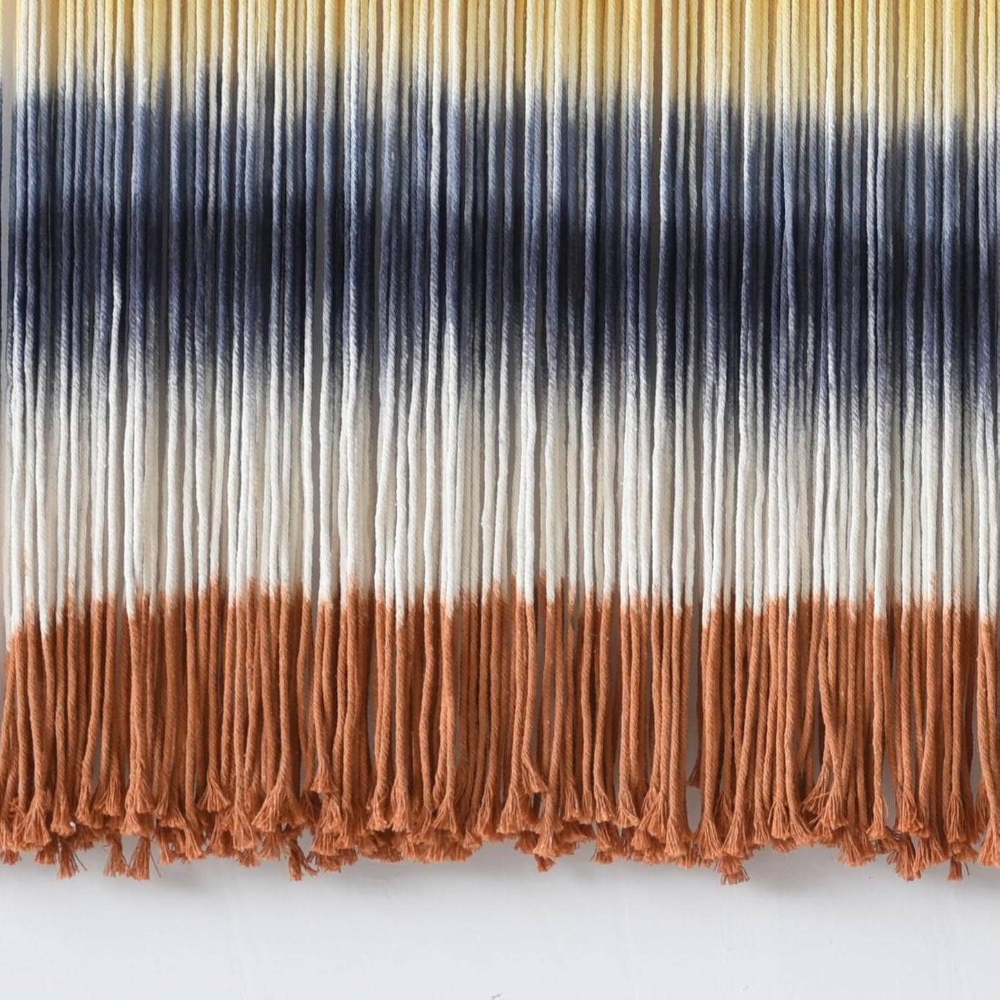 Macrame Wall Hanging Extra Large Dip-Dyed Coastal Tapestry Boho Wall Decor / Yellow1