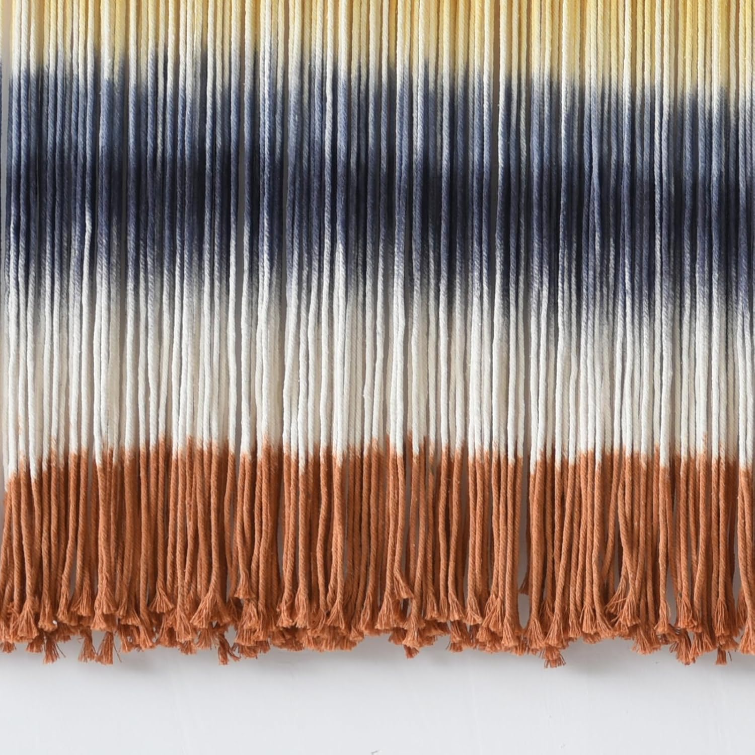 Macrame Wall Hanging Extra Large Dip-Dyed Coastal Tapestry Boho Wall Decor / Yellow1